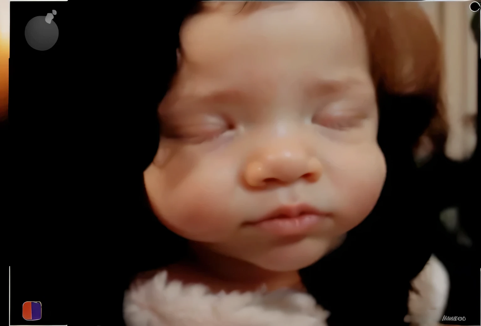 match picture, portrait, fix nose, fix lips, fix eyelids, real baby, realistic baby face, baby lips, baby nose, sleeping baby, fetus, inside womb, rosy face, hd, realistic, cute, baby girl, 8k, uhd, high quality, sharp focus, the composition beautiful rich and bright