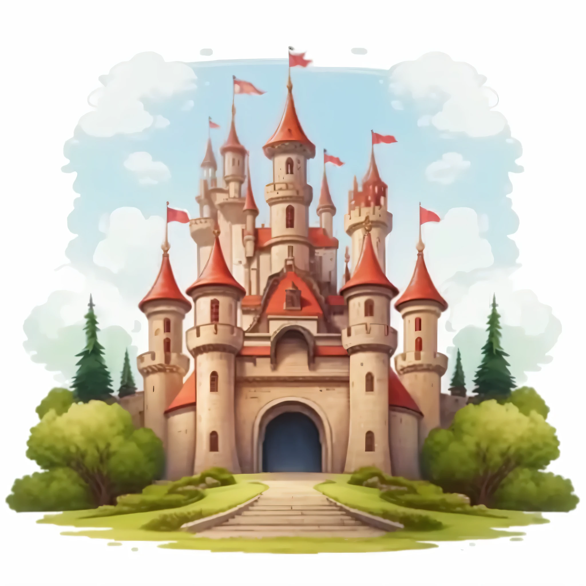 a cartoon castle with a pathway leading to it, castle background, palace background, castle setting, fantasy castle, epic castle, medieval castle background, magical castle, medieval castle on background, located in a castle, castle town, in a castle, castle on the background, a medieval castle, gigantic castle, beautiful castle, high fantasy castle, medieval castle