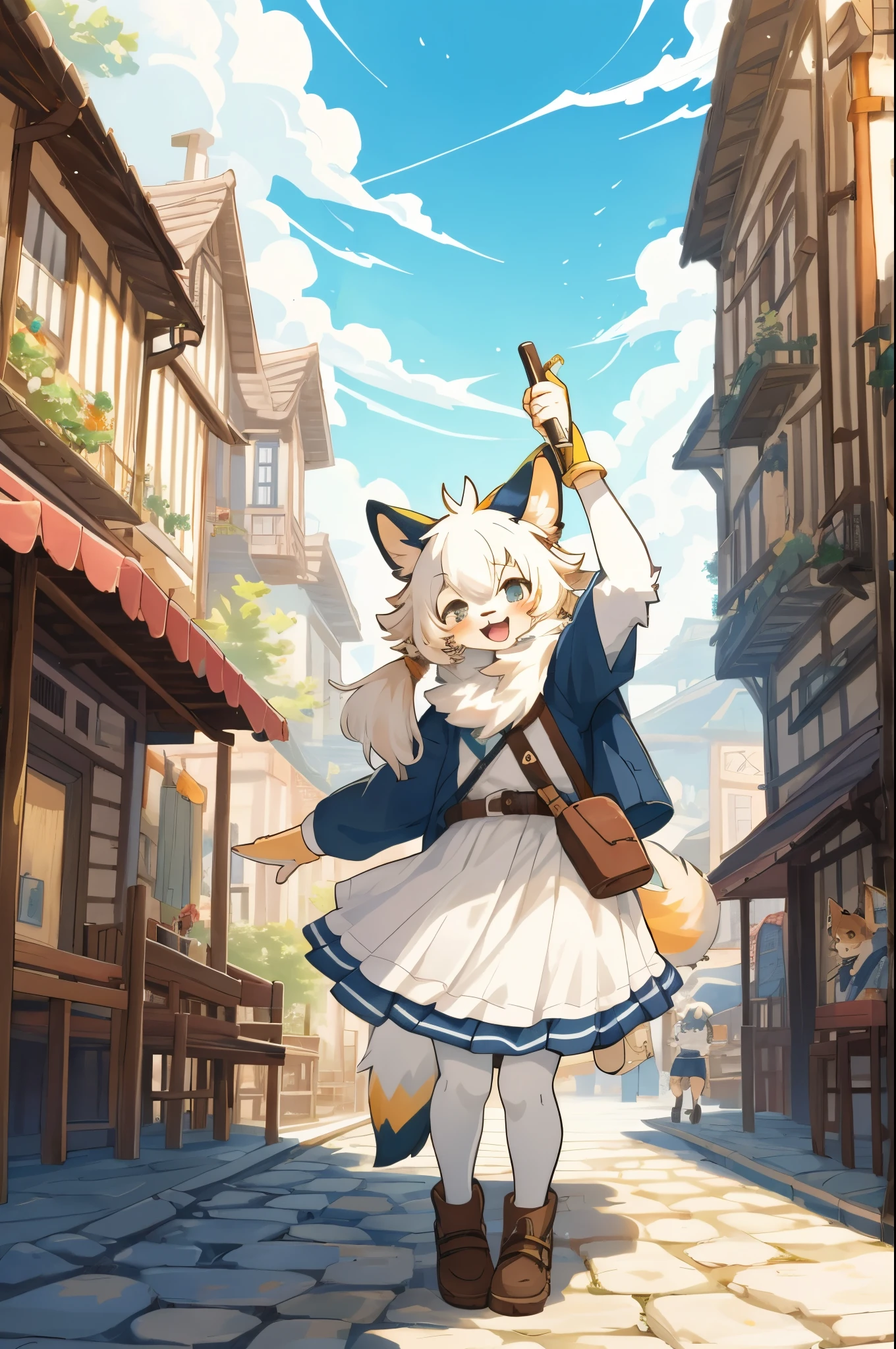 cover_page, super high resolution, detailed background, World Heritage Site, 6+boys, 6+girls, Happy, joyful, absurdres(Photos of solo travelers)(kemono, furry anthro),