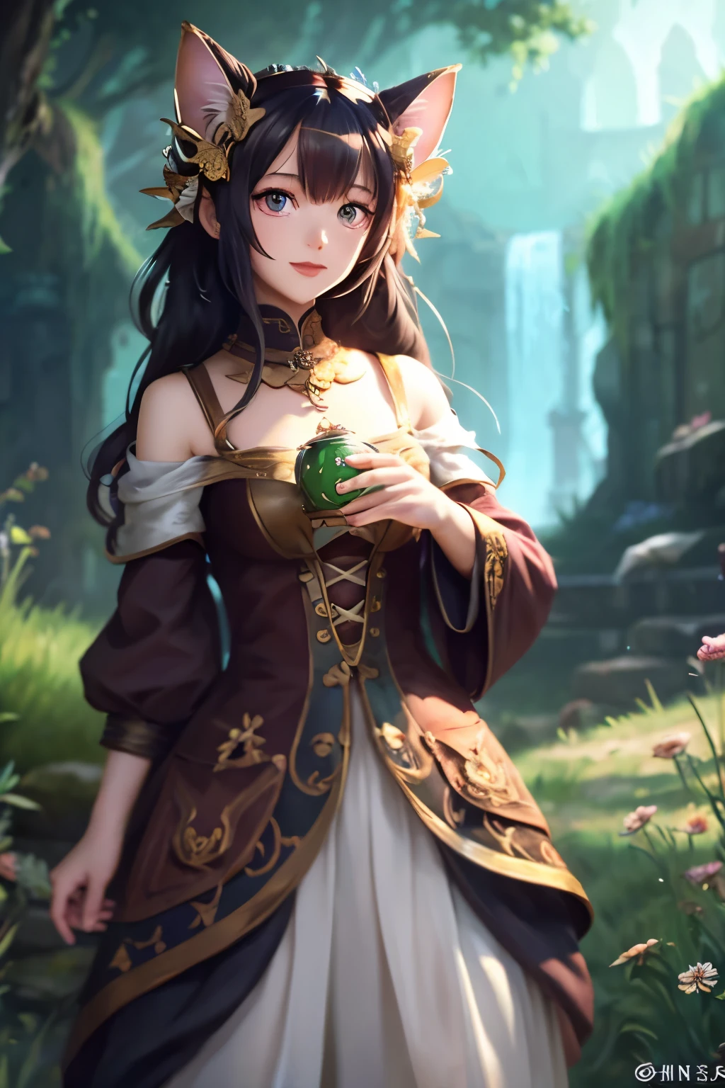 Cat、cute、Game-like、fantasy、character、Otherworldly wind