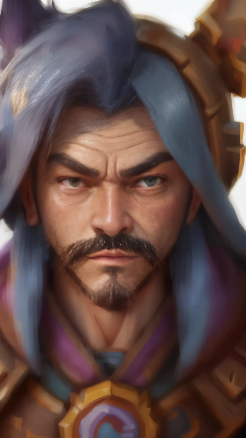 ((Hearthstone Character Portrait, Jax model, Gosha: 1.6)), a high resolution, Pixel Art, Sharp lines, bright colors, detailed facial features, clothing with complex designs, textured armor, (view from above), intense gaze, (detailed shadows: 1.3), (cartoony, but realistic), (Heroic pose: 1.1), (Gosha's logo: 1.2), (stylized contrast), ( kung fu style drawing), (Deep Focus)

(Close-up headshot: 1.5), Traditional Chinese brush painting style, (White background), Jax&#39;s stern face with bushy hair