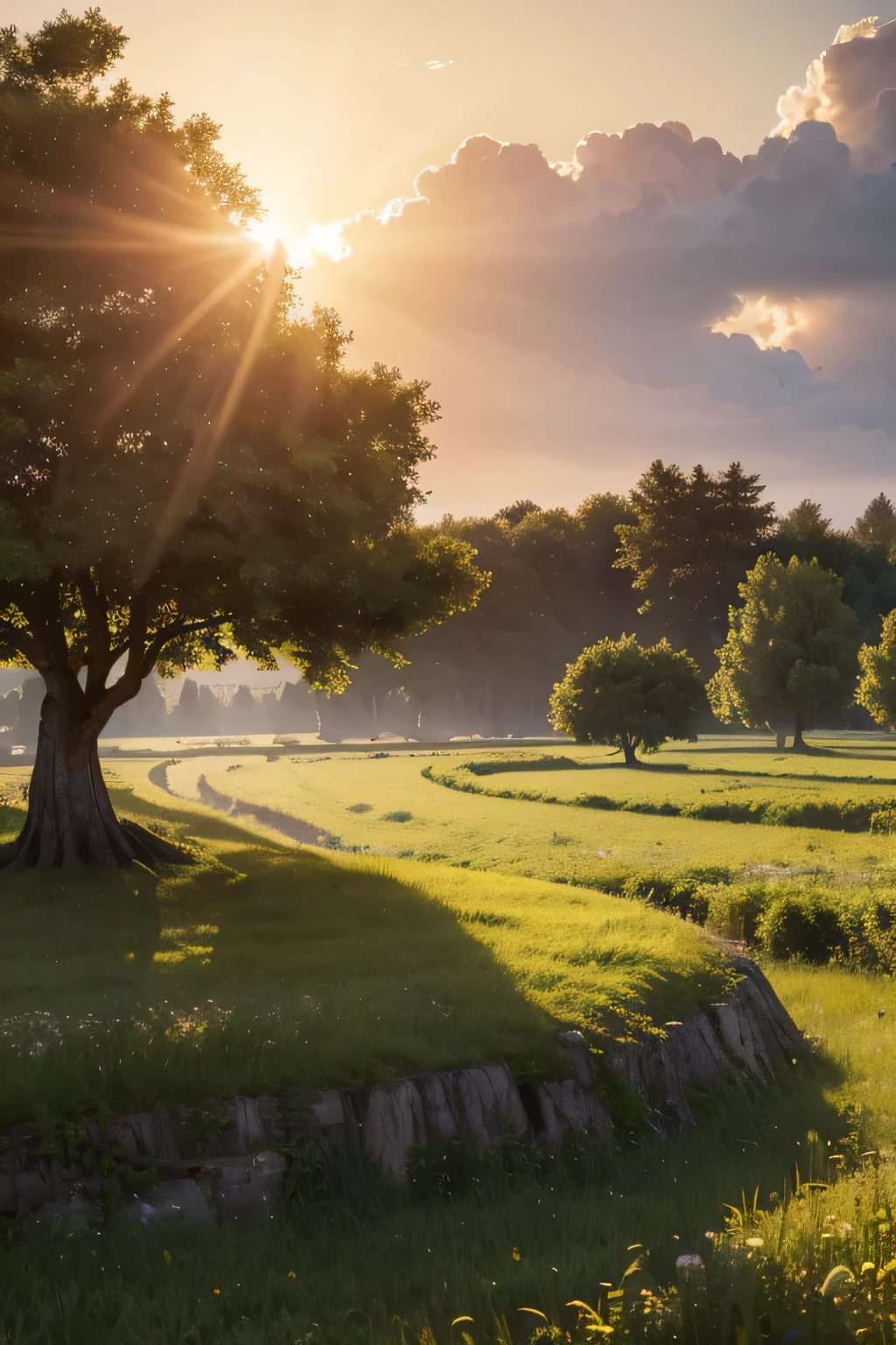 16k, massive detail, ((intricate details))) vast sky,A field，The trunks of many trees are intertwined,stunning sky,Level 15,Rock surface, (lifelike), Art (((Claude Lorrain))), J.r. tolkien type [sharp focus], (human development report), (8k), (Billion pixels), (masterpiece)