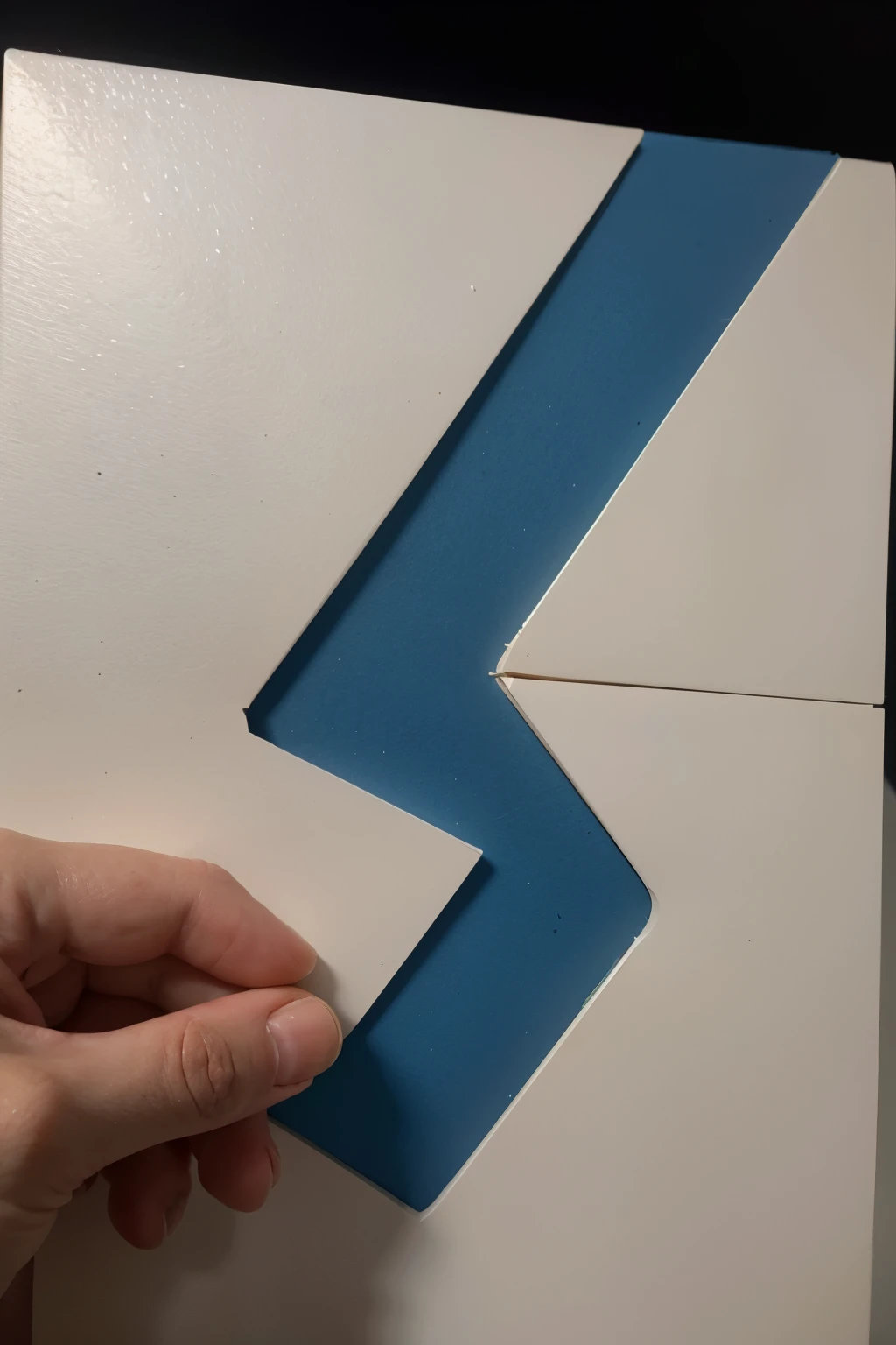 Best quality, masterpiece, super high resolution,make me a logo design of the letter "Z" make it 3d add a plain beige color background but make it as it seems as if its a picture of the letter. Make the letter look crazily incredible with dark blue color and make it shine. the design should be in 110 x 100 pixels and a rectangle
