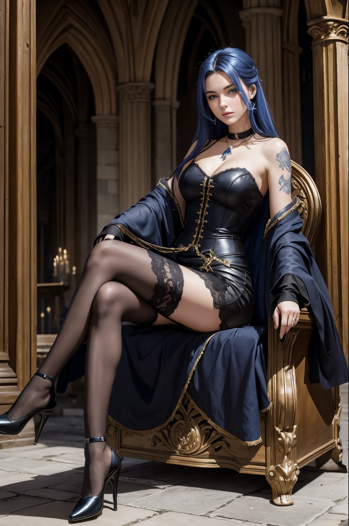 fantastical realism, bokeh, Mulher (25 anos), sentado em uma biblioteca, leitura, olhos amarelos, vestido azul claro, cabelo vermelho liso, nsfw, mulher lindamente detalhada, boca lindamente detalhada, olhos e rosto extremamente detalhados, belos olhos detalhados, 8k ,
