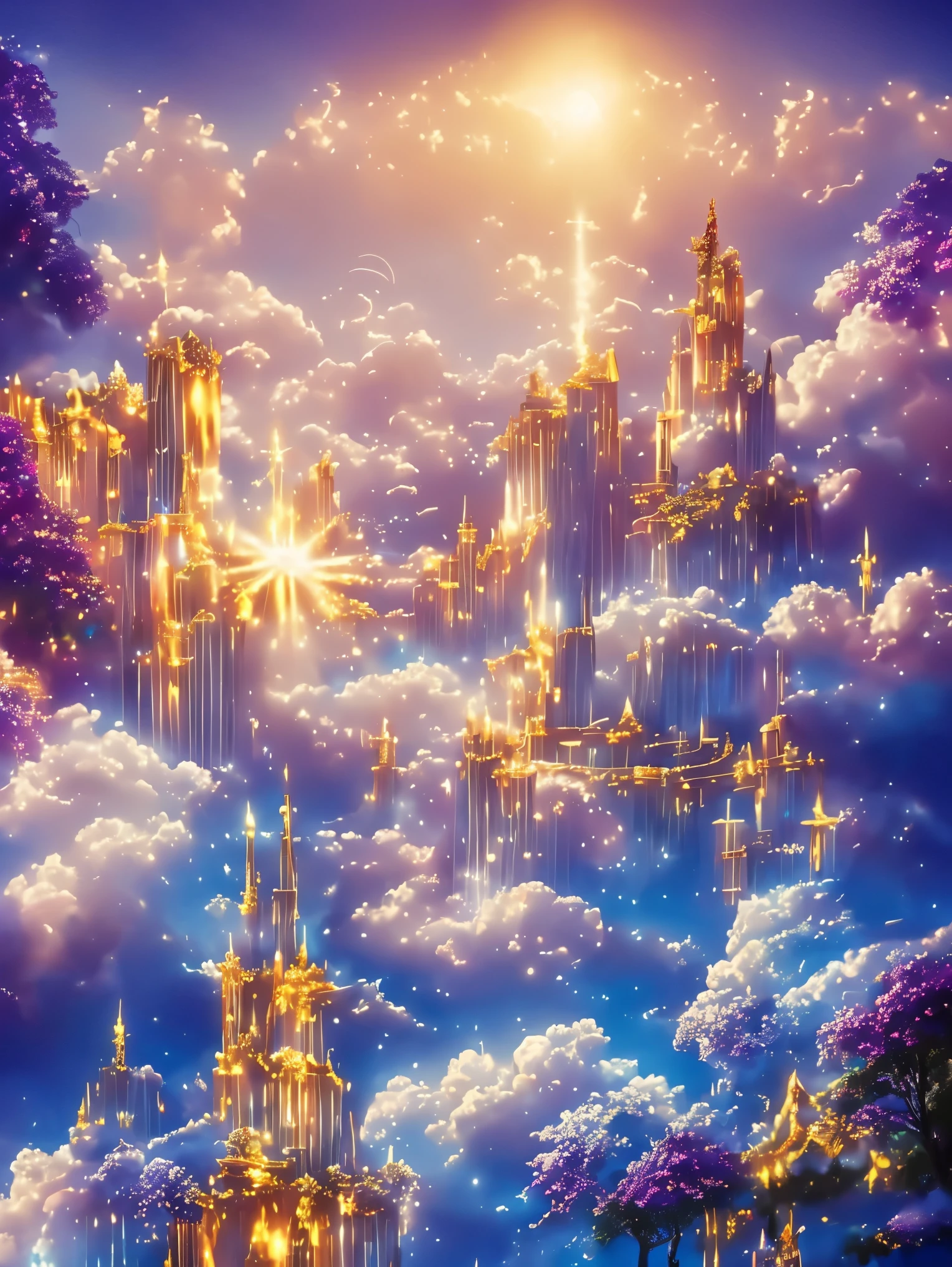 fantasy, shine, dragon kingdom, Cloud World, flying angel, Majestic gates and pillars, sun, moon and stars, in heaven, celestial realm,
pieces fly, highest quality, Super detailed,
Sidon, Sidon style
(realistic, very delicate and beautiful, written boundary depth, film grain, professional lighting,
photon mapping, radio city, Physically based rendering,