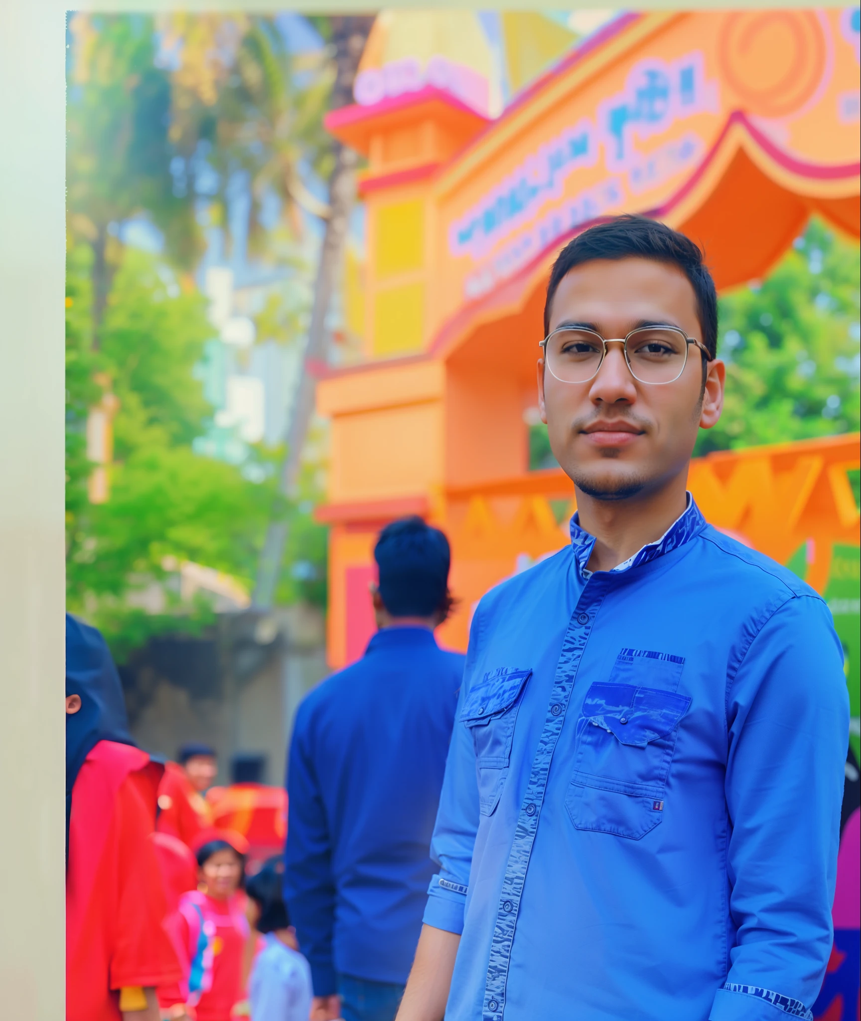 Background change 3D cartoon
