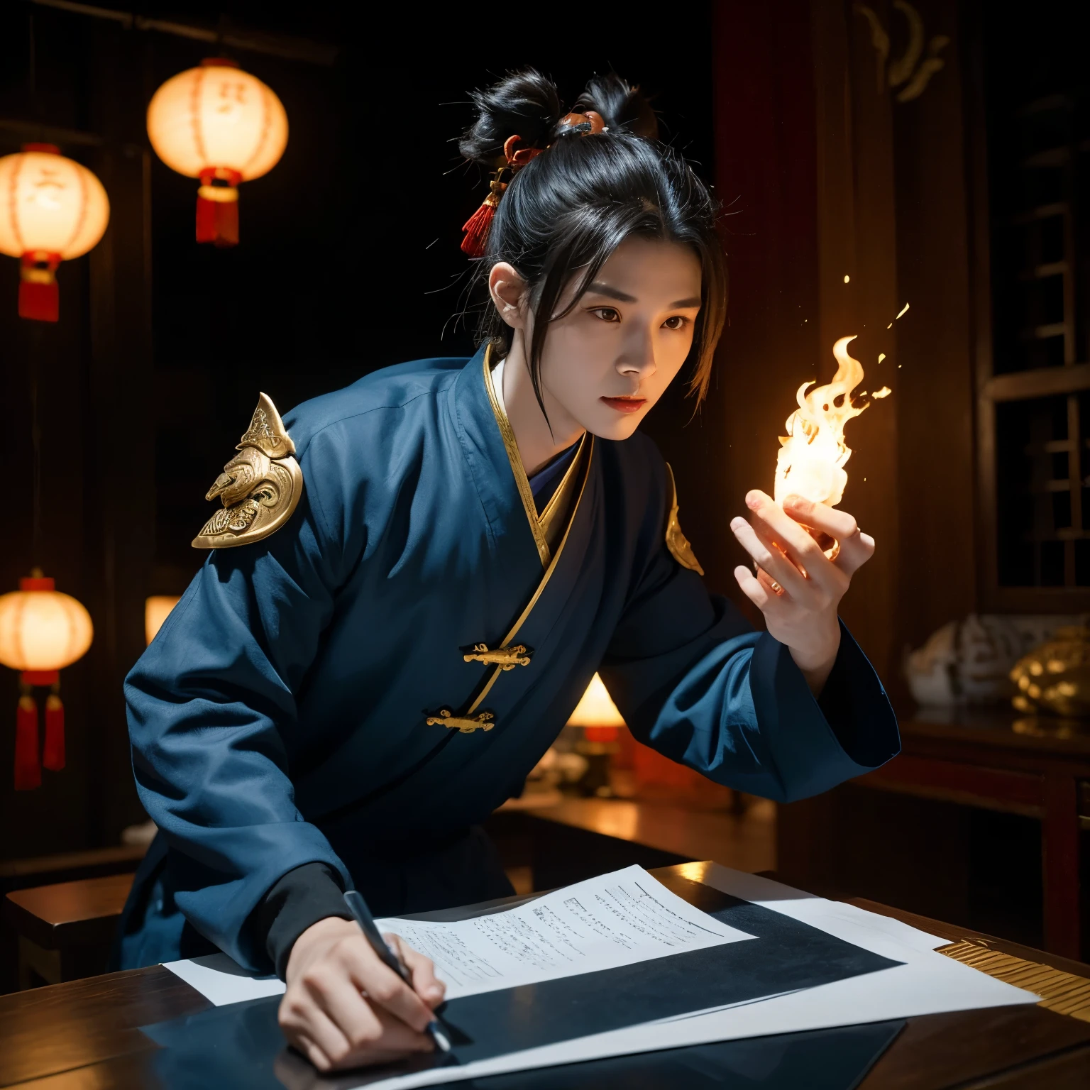 Avatar size,There is the Chinese character Mou,Xiu Xian male protagonist,With divine dragon protection,HD