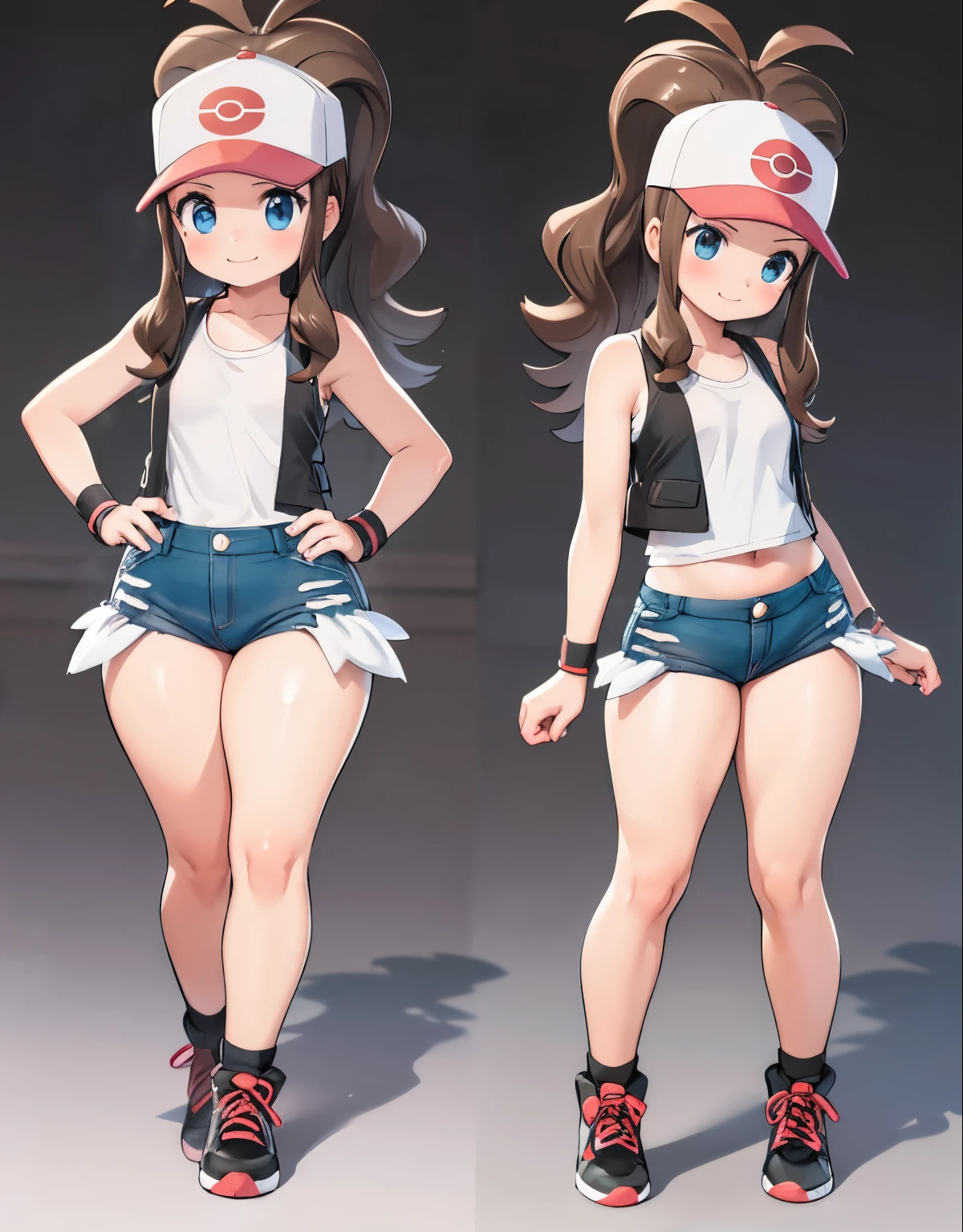 (best quality, highres, masterpiece:1.2), ultra-detailed, realistic:1.37, sketches, hilda pokemon, def1, visible thighs, thick thighs, thighs in the foreground, annoyed look, smile, body shape, fullbody, encanto femenino, nsfw, dinamic pose, room, party, people around her, people taking pictures with their cell phones, hero view, full body view top to bottom, bend down pose round mole ass view turnung viewing ,fog background, nsfw