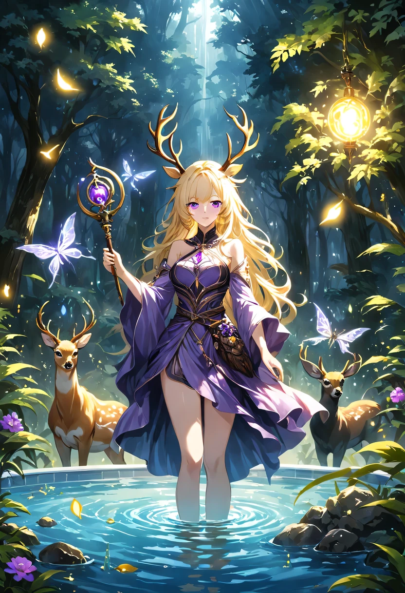 Magic plants， Magical girlfrom the abyss, Magical girl,Blood-red vines stare at the dead souls，charm，，Fear，(Wrapped purple magic lightning:1.5), epic magic power, vines sparkling, Strong current, epic thunderstorm, Strong visual impact, Surrealism, crazy, whimsical, Octagon rendering, complicated,