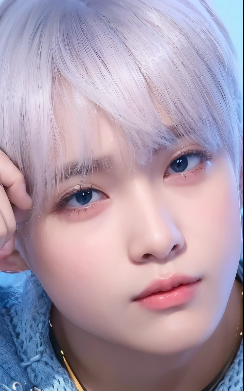 There's a with headphones on and a pink sweater, ulzzang, Ulzzang masculino, Wan adorable cara coreana, Cai Xukun, kanliu666, Jinyoung Shin, Ruan lindo vtuber, Kim Doyoung, Chiho, e-chica, E - Chica, Jung Jaehyun, Jaeyeon Nam, Sakimichan