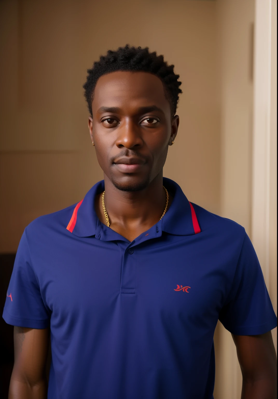 homem arafiado em uma camisa preta e um fundo rosa, east african man with curly hair, taken at the beginning of 2020, foto de retrato 8k, ( ( Pele escura ) ), Chade, Osborne Macharia, mkbhd, Alphonse Muca, Direction: Ismail Gulgee, Rodney Mateus