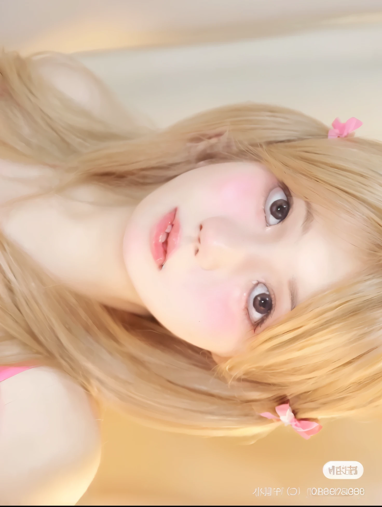  blonde haired woman with pink bow on pink bikini top, Retrato realista kawaii, anime fotorrealista, rosto de anime natural fofo, anime hiper realista, anime. soft lighting, Bela Delfina, cabelo twintail rosa e olhos ciano, jovem anime realista, garota de anime na vida real, estilo anime 3 d realista, anime 3d realista, linda cara de anime, lindo rosto de anime, Jennie Kim, Kim Jennie 
