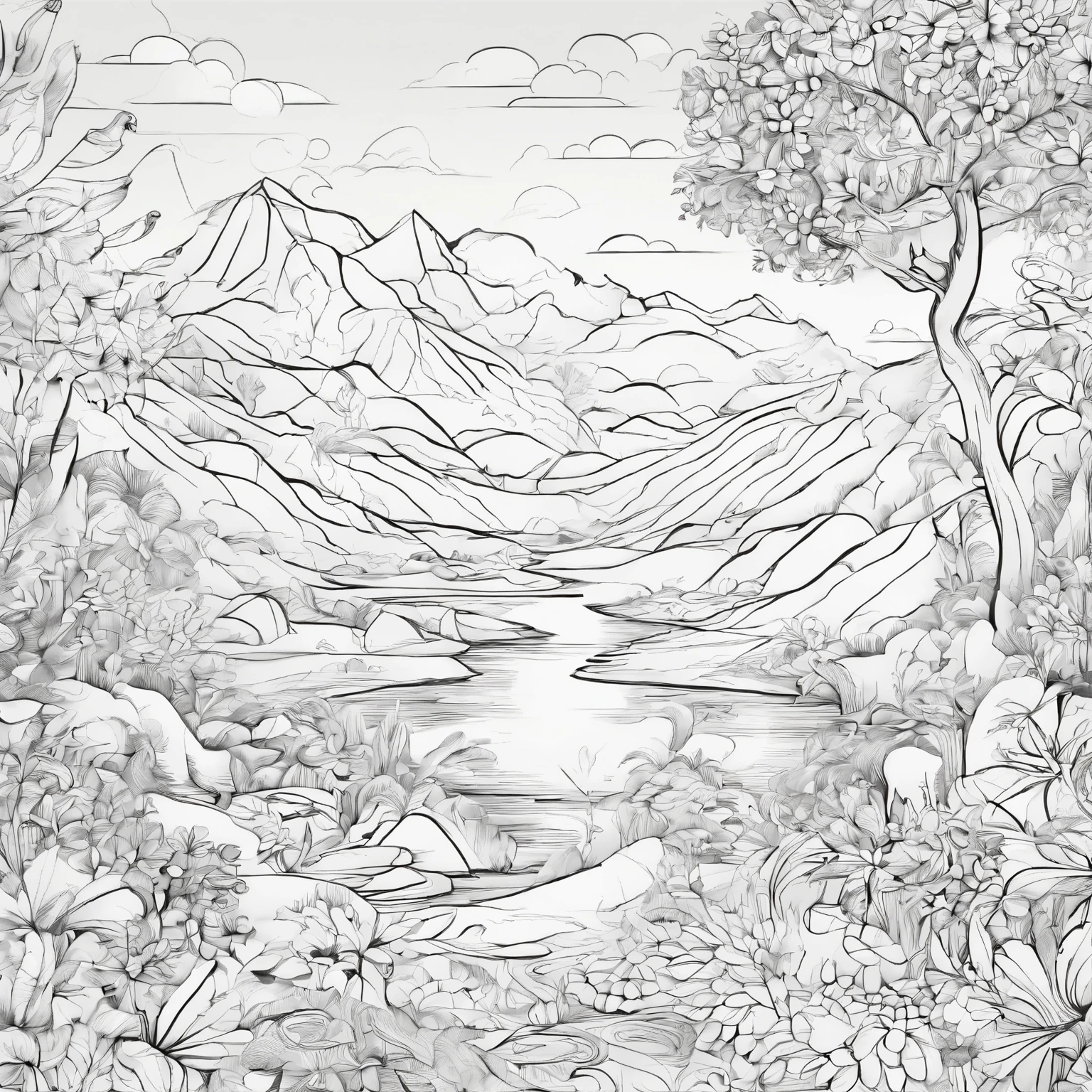 Immerse yourself in a world of color with 50 captivating pages, each waiting to be brought to life. Unleash your creativity and create stunning masterpieces in 'Vibrant Escapes,' a high-quality coloring book designed to transport you to realms of imagination and relaxation."





