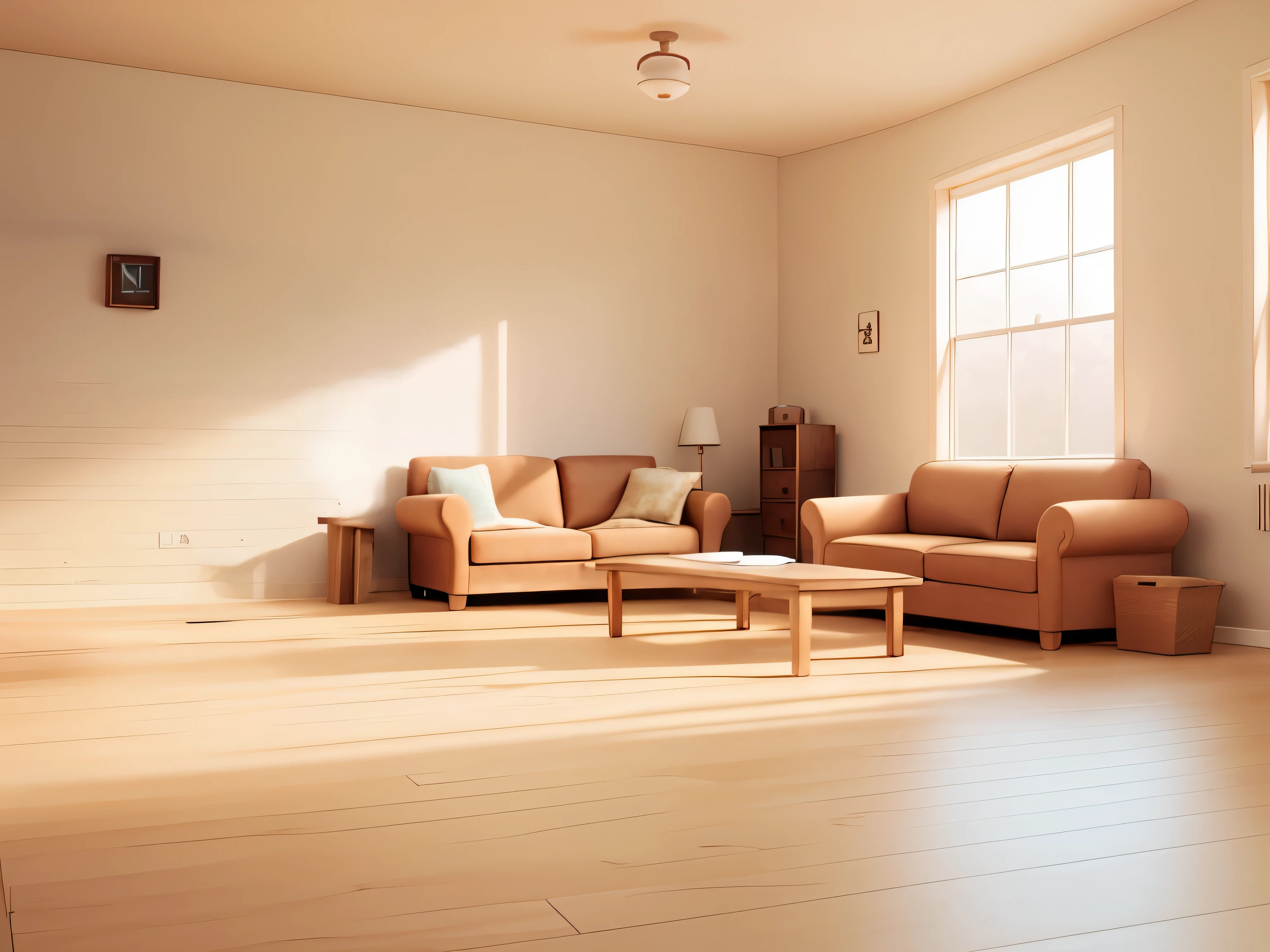 wooden floor and empty wall