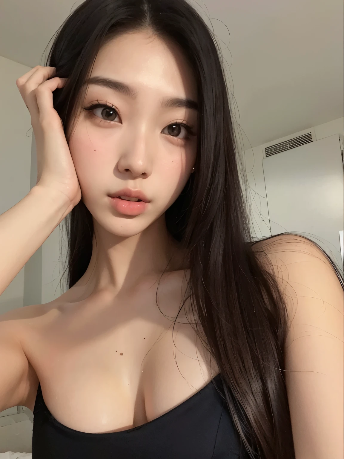 mulher Asian araffed em um vestido preto posando para uma foto,  coreana, 18 anos de idade, beautiful south mulher coreana, gorgeous young mulher coreana, 21 anos de idade, 22 anos de idade, beautiful  Asian, mulher coreana, 27 anos de idade, beautiful young mulher coreana, 23 anos,  Asian, 28 anos de idade, características Asians