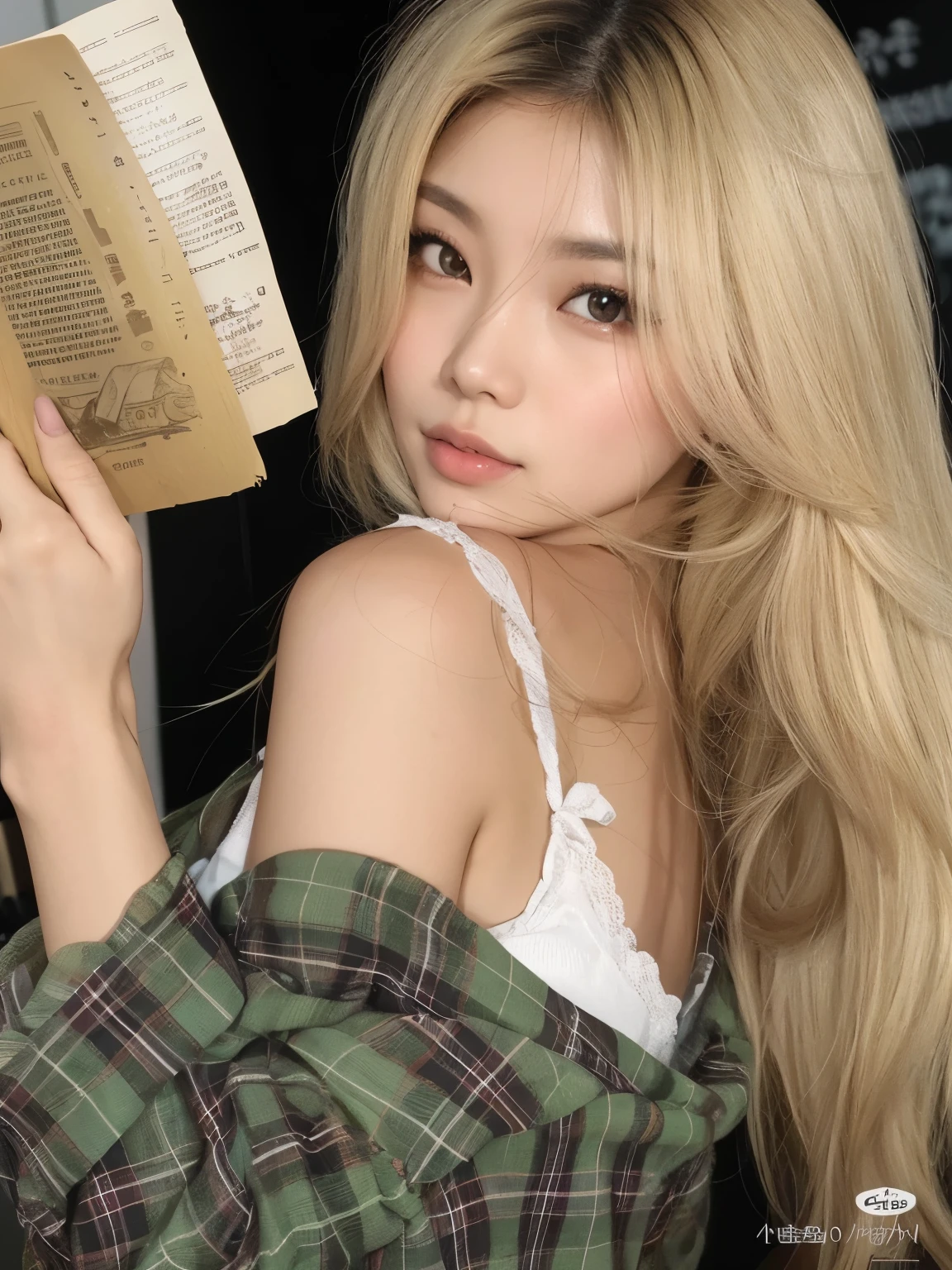 Garota coreana loira perfeita 