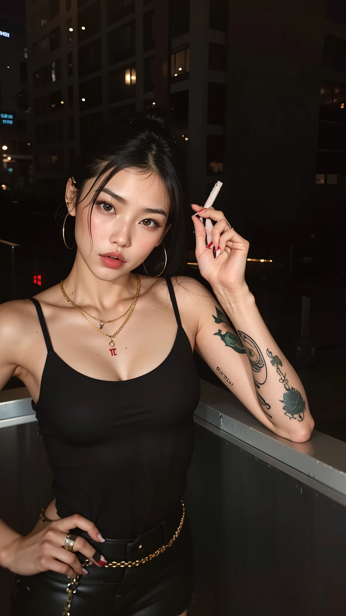 devastated woman with a cigarette and a tattoo on her arm, of taiwanese girl with tatuagens, tatuado, with tatuagens, garota magra da yakuza, beautiful  Asian, 2 modelo feminino de 4 anos,  Asian, Xisionwu, uma mulher Asian, uma jovem Asian,  chinesa, tatuado, beautiful chinese model, tatuagens, características Asians, linda mulher Asian
