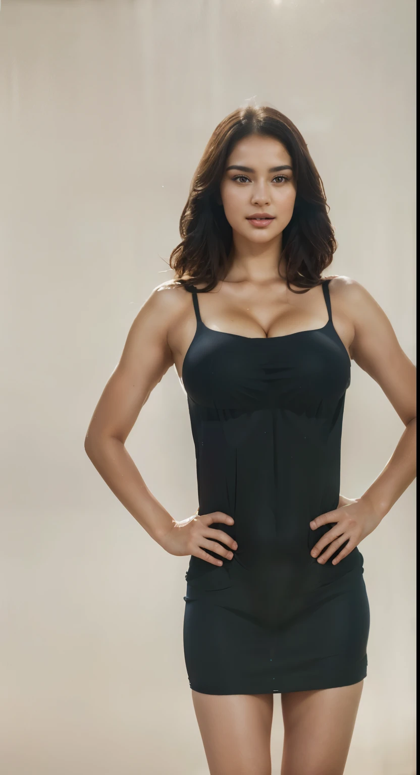 (big breasts),(realistic,photorealistic:1.37),detailed facial features,curvaceous body,voluptuous figure,feminine poses,lush garden background,vibrant colors,soft lighting,professional portrait,high-quality oil painting,hourglass figure,gorgeous model,enhanced details,masterpiece:1.2