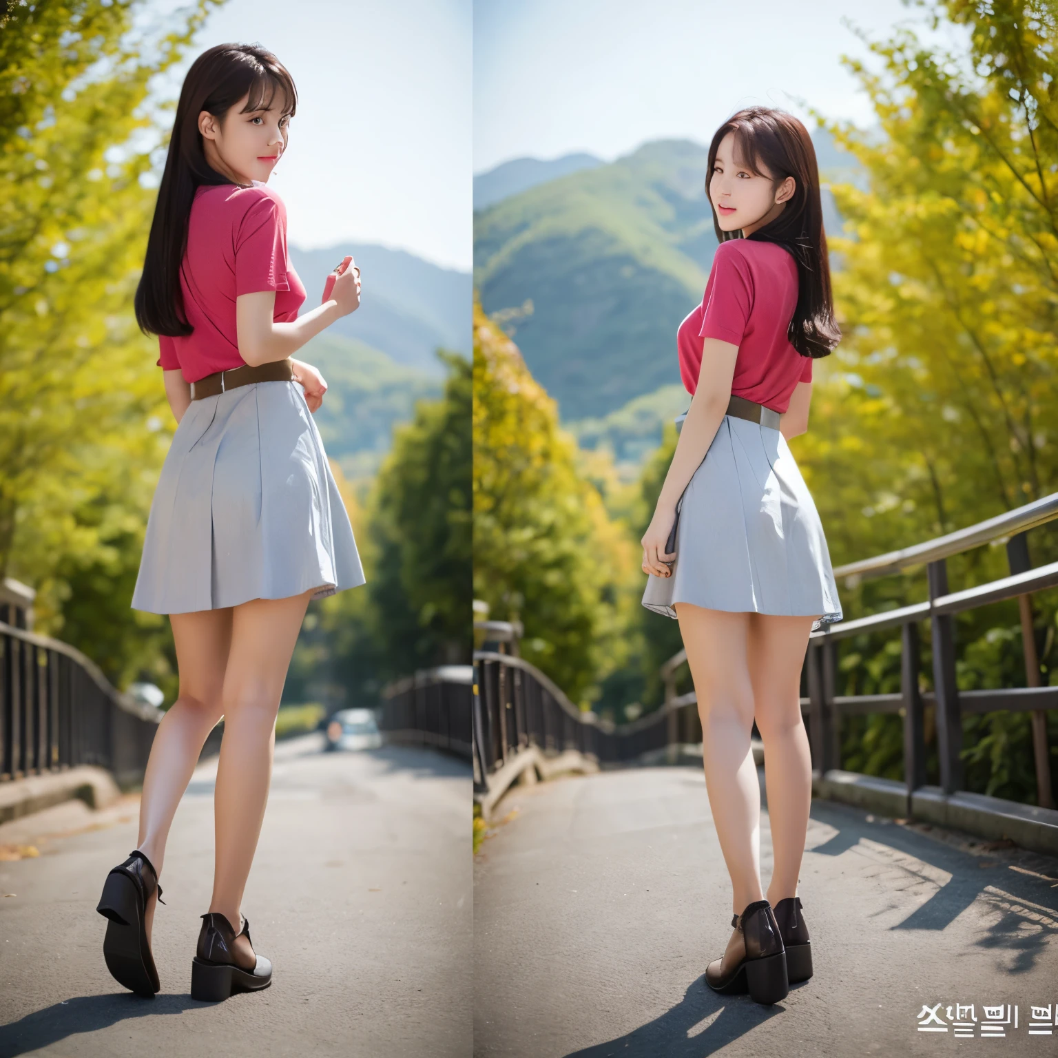 Korean skirt no panties