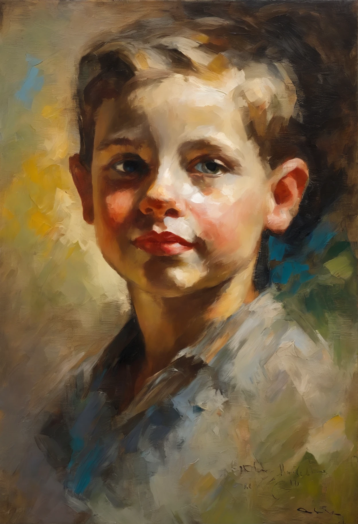 a portrait of a young being sent away during ww2