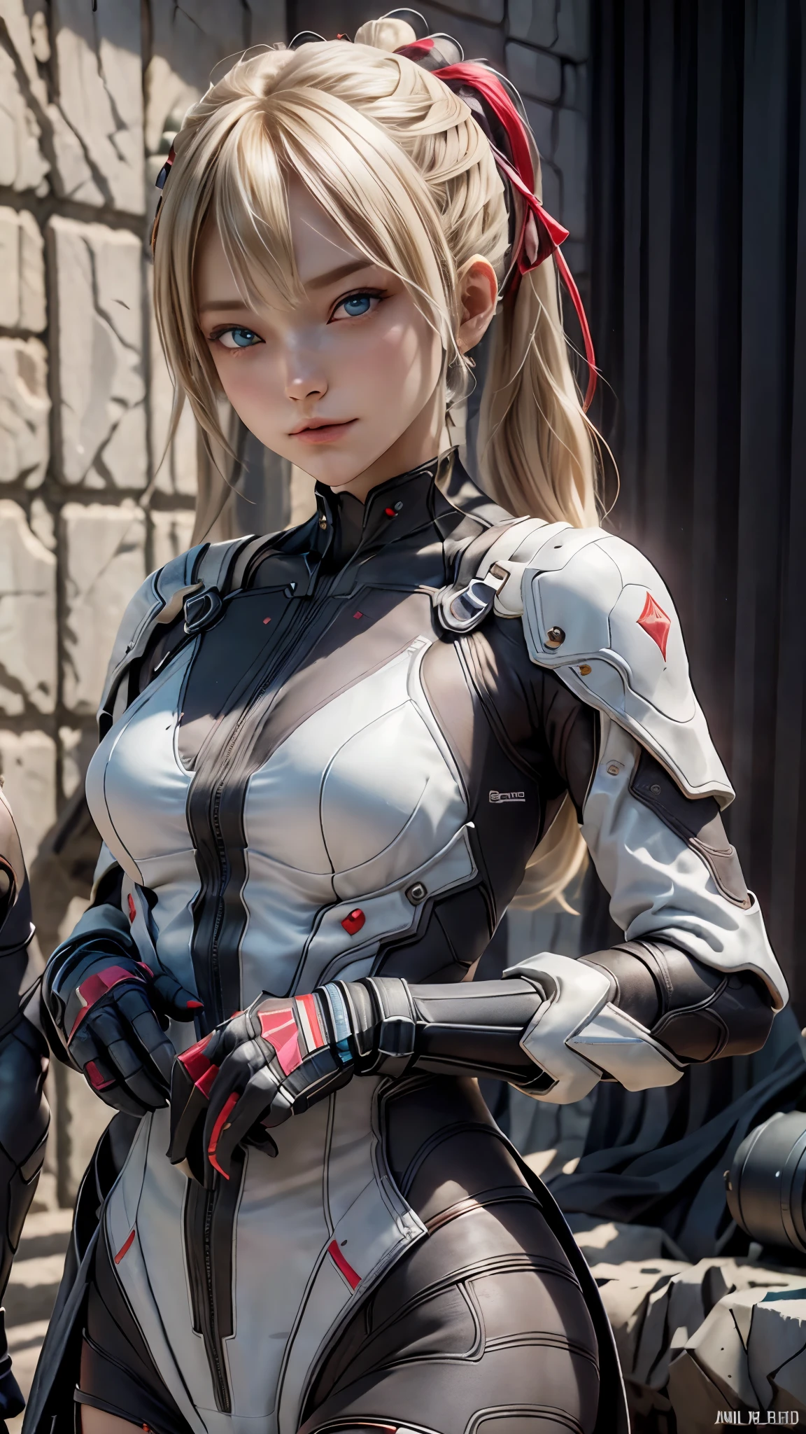 ((highest quality)), ((masterpiece)), (detailed:1.4), 。.。.。.3D, beautiful cyberpunk woman image,nffsw(high dynamic range),ray tracing,NVIDIA RTX,super resolution,unreal 5,Scattered beneath the surface,PBR texturing,post processing,anisotropic filtering,Depth of bounds written,maximum clarity and sharpness,multilayer texture,Albedo and specular maps,surface shading,Accurate simulation of light-matter interactions,perfect proportions,octane rendering,two-tone lighting,wide aperture,Low ISO、White balance、Rule of thirds、8K students、(())(((white and red clothes)))((blonde))