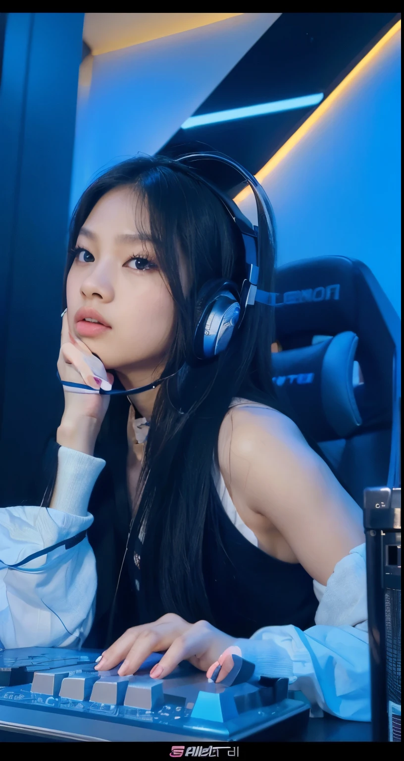 Jennie Kim, Kim Jennie, gamer, beleza, grupo Blackpink, Jennie kpop, mulher bonita, beleza de mulher, beleza angelical, Jennie do Blackpink, jovem, garota do Blackpink pink, garota jogando no pc