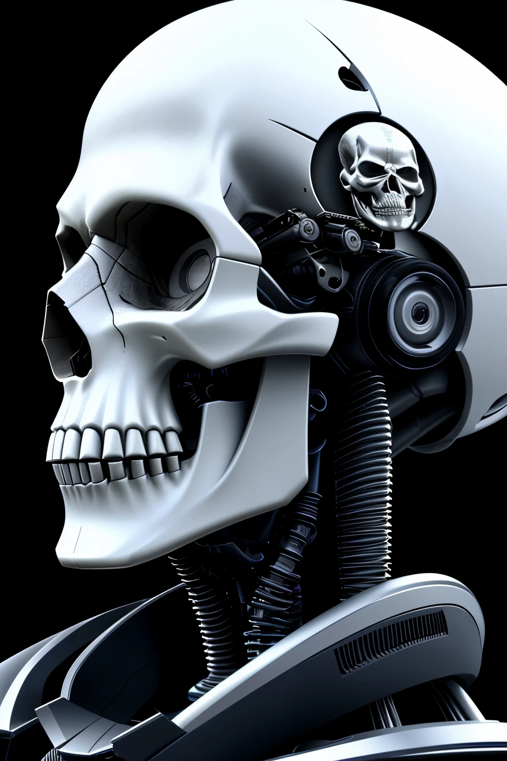 tech background, tech wallpaper, tech, futuristic, future, tech, skull, robotic head, robotic skull, robotic skull side view