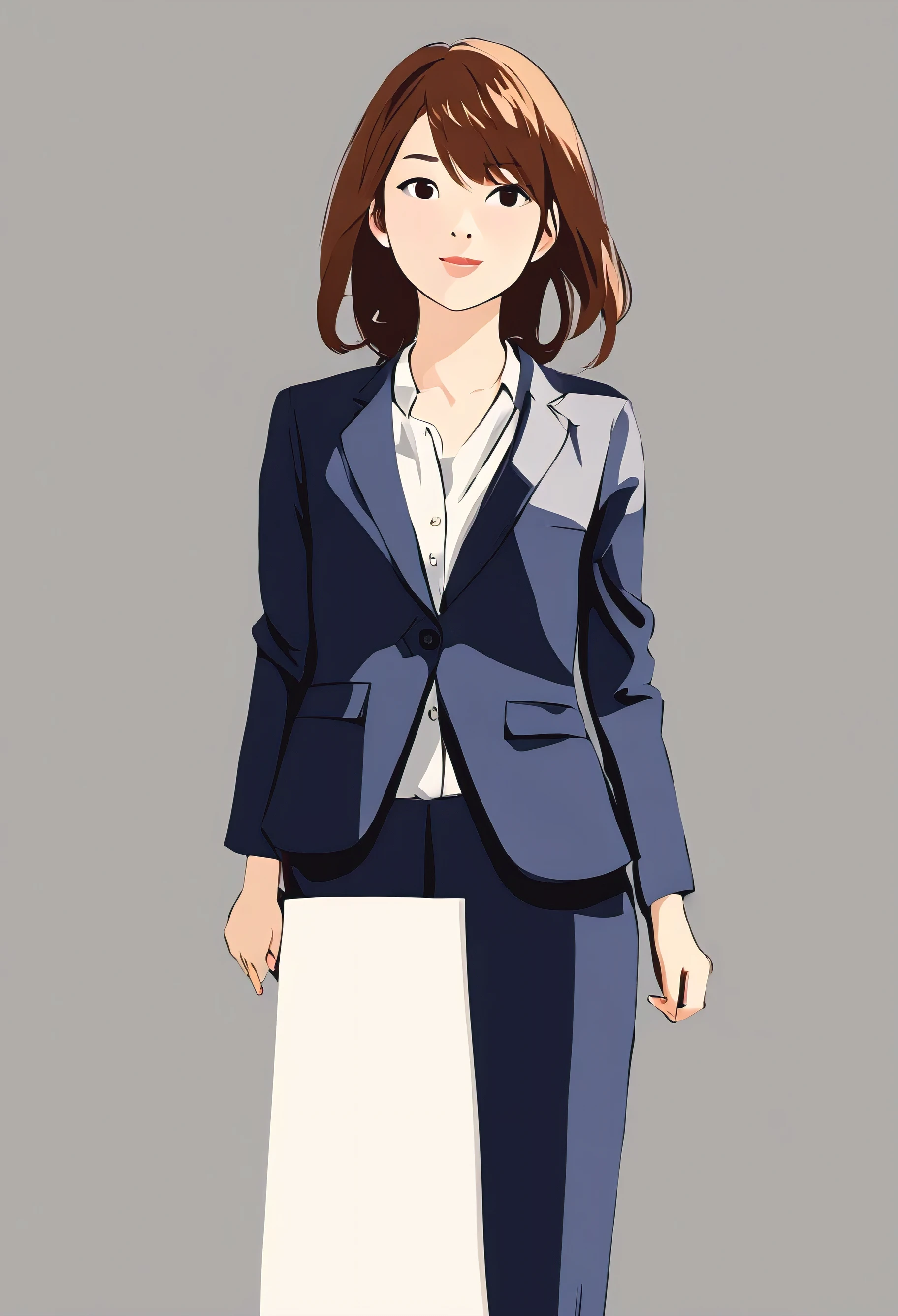 (((simple illustrations))) woman　Japanese　young　1 person　suit　business woman