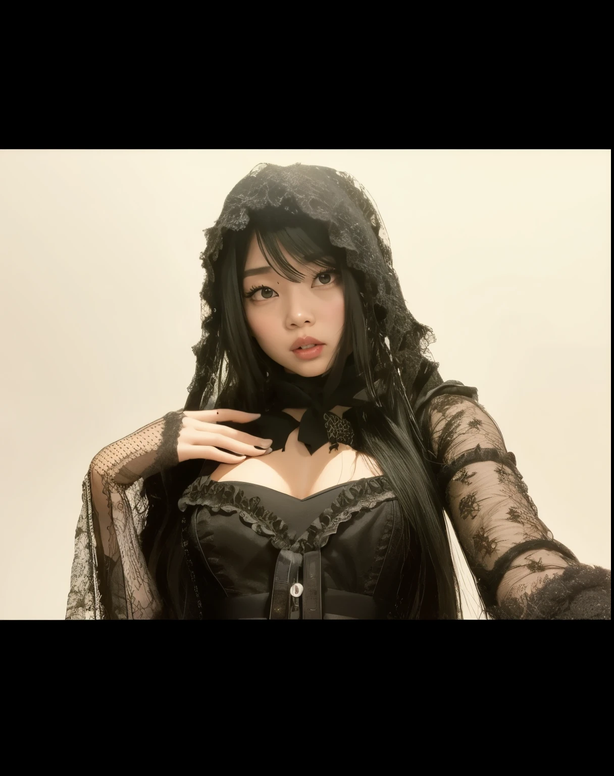 jennie kim com um vestido preto e um moletom com capuz, 1 7  anime goth Jennie, japanese Gothic, Cruel Korean Goth Jennie, jennie kim de anime na vida real, Gothic jennie anime girl, victorian Gothic lolita fashion, Gothic!!, Anime jennie kim Cosplay, wearing a Gothic dress, top model Gothic muito lindo, 4k ], 4k], Gothic outfit