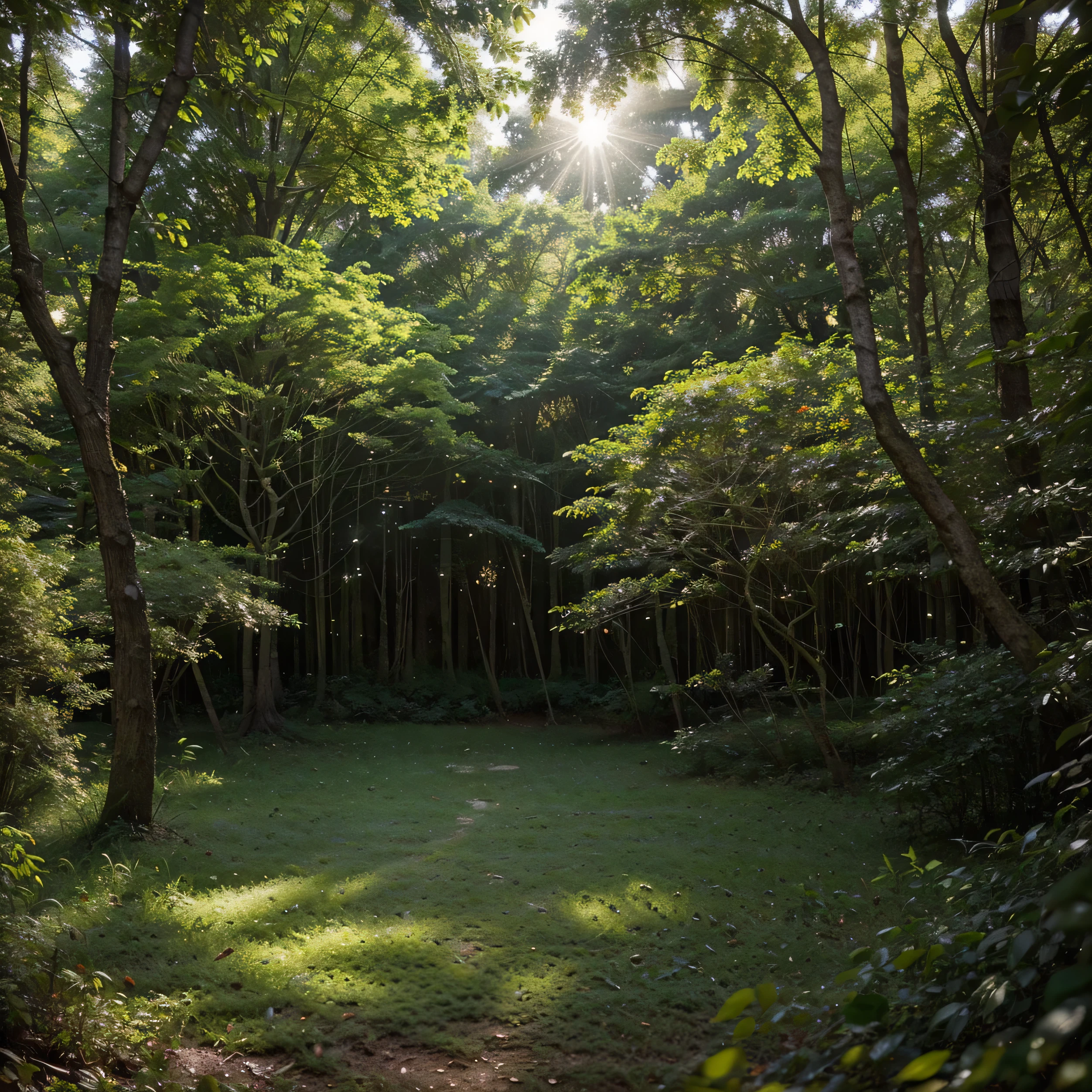 (melhor qualidade,ultra-detalhado),floresta de cogumelos, ethereal,Floresta encantada, cogumelos brilhantes,whispering trees,mystical atmosphere,luz solar suave filtrando pelas folhas,dreamlike colors,Arte de Fantasia,caprichoso,mythic,sobrenatural,lush vegetation,serene expression,Seductive presence,harmonia com a natureza,Dancing with butterflies,brilho luminoso,beleza transcendente,majestic presence,Seres Encantados,ethereal glow,aura calma,Ambiente tranquilo