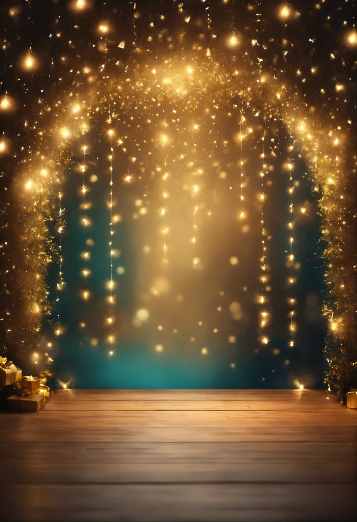 Background cores dourada com escura, Bright birthday decorations, ethereal backdrop, ethereal backdrop, birthday party, amazing scenery, Birthday decorations, card