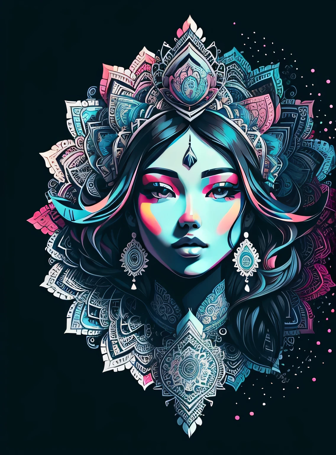 Lindo mandala, black sky, estilo de arte pop, Yang08k, Lindo, colorida,
obras-primas, maximum quality, melhor qualidade, arte oficial, Lindo and aesthetic,