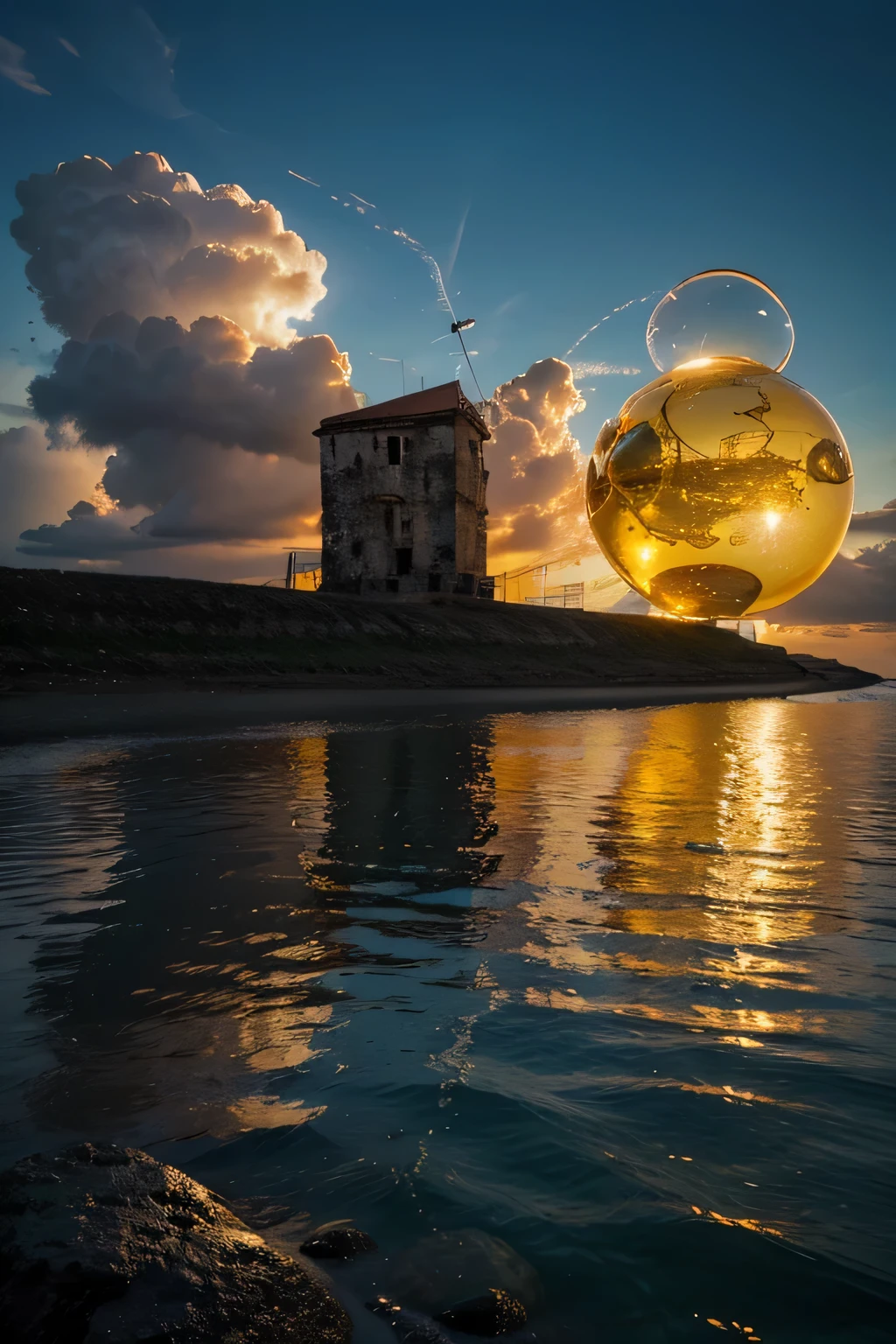 Harmonia e Caos:
Create an image that balances harmonious elements with chaotic elements, explorando a dualidade entre ordem e desordem.