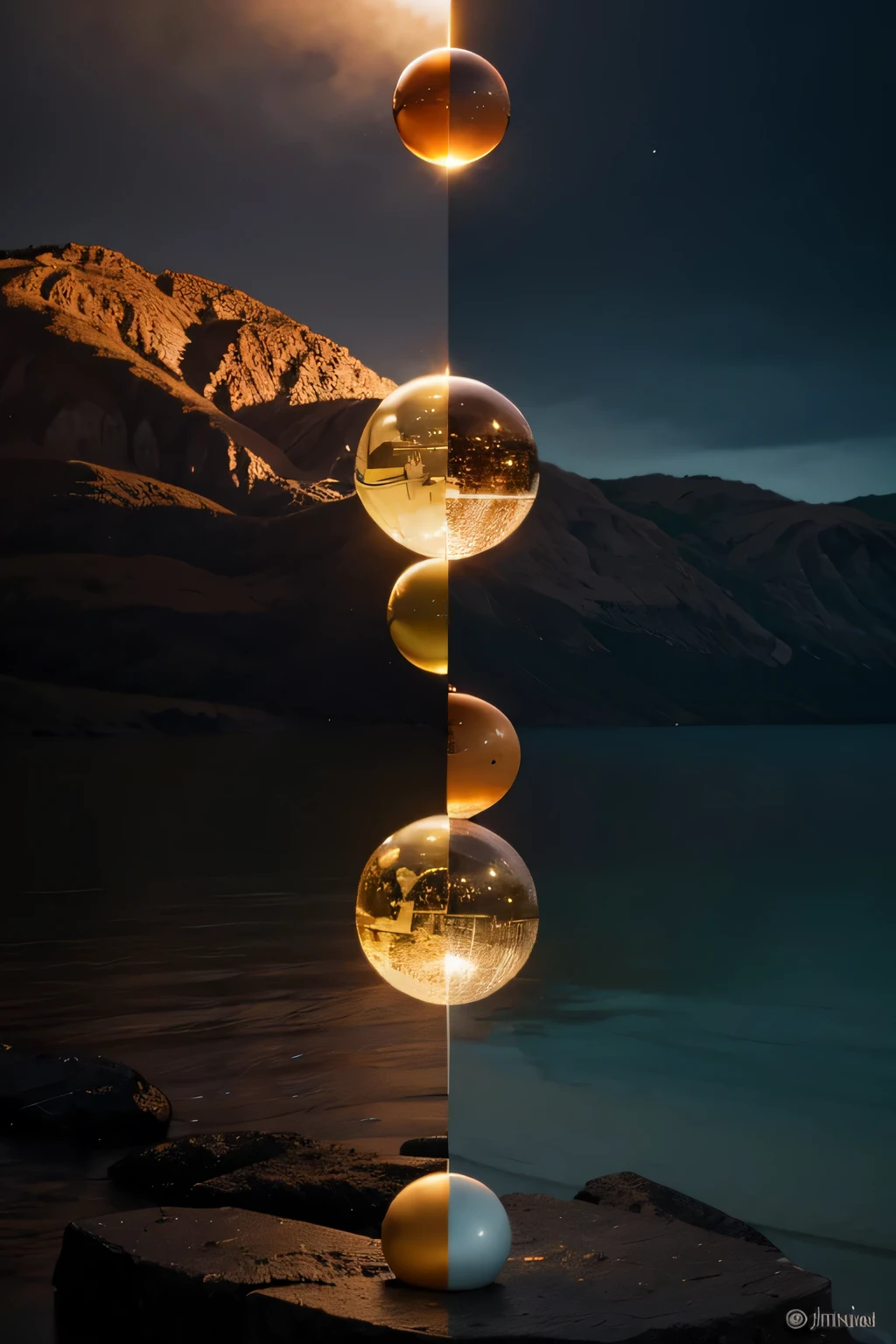 Harmonia e Caos:

Create an image that balances harmonious elements with chaotic elements, explorando a dualidade entre ordem e desordem.
