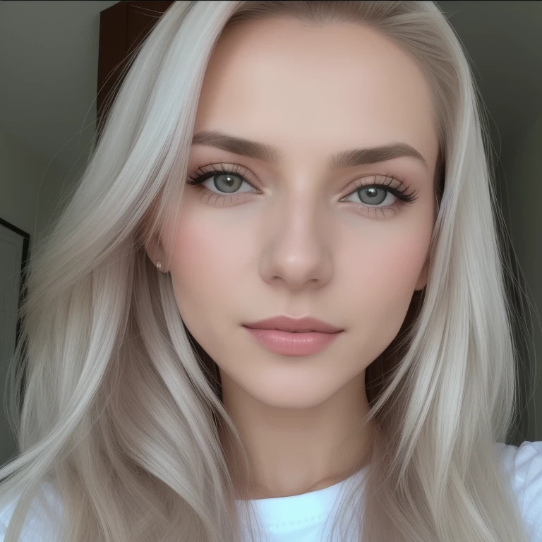 there is a woman with long hair and a white shirt, sem maquiagem, Aleksandra Waliszewska, Mulher de 3 0 anos, mulher de 30 anos, selfie de uma jovem, imagem de perfil, Anna Nikonova aka Newmilky, taken at the beginning of 2020, Anastasia Ovchinnikova, sem maquiagem cabelos ondulados