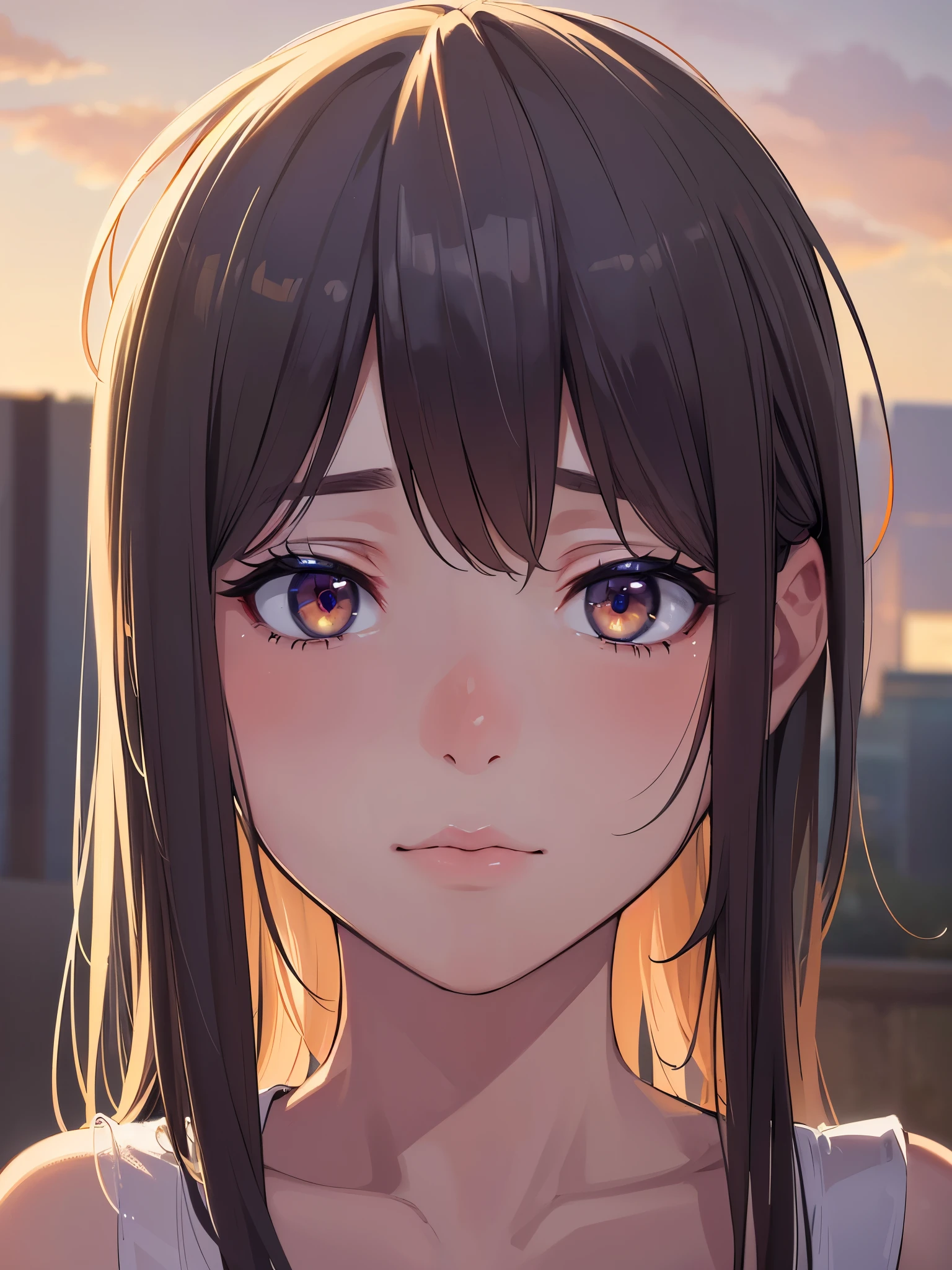 (best quality,4k,8k,highres,masterpiece:1.2),ultra-detailed,(realistic,photorealistic,photo-realistic:1.37),portrait,emotional expression,sadness,loneliness,1girl