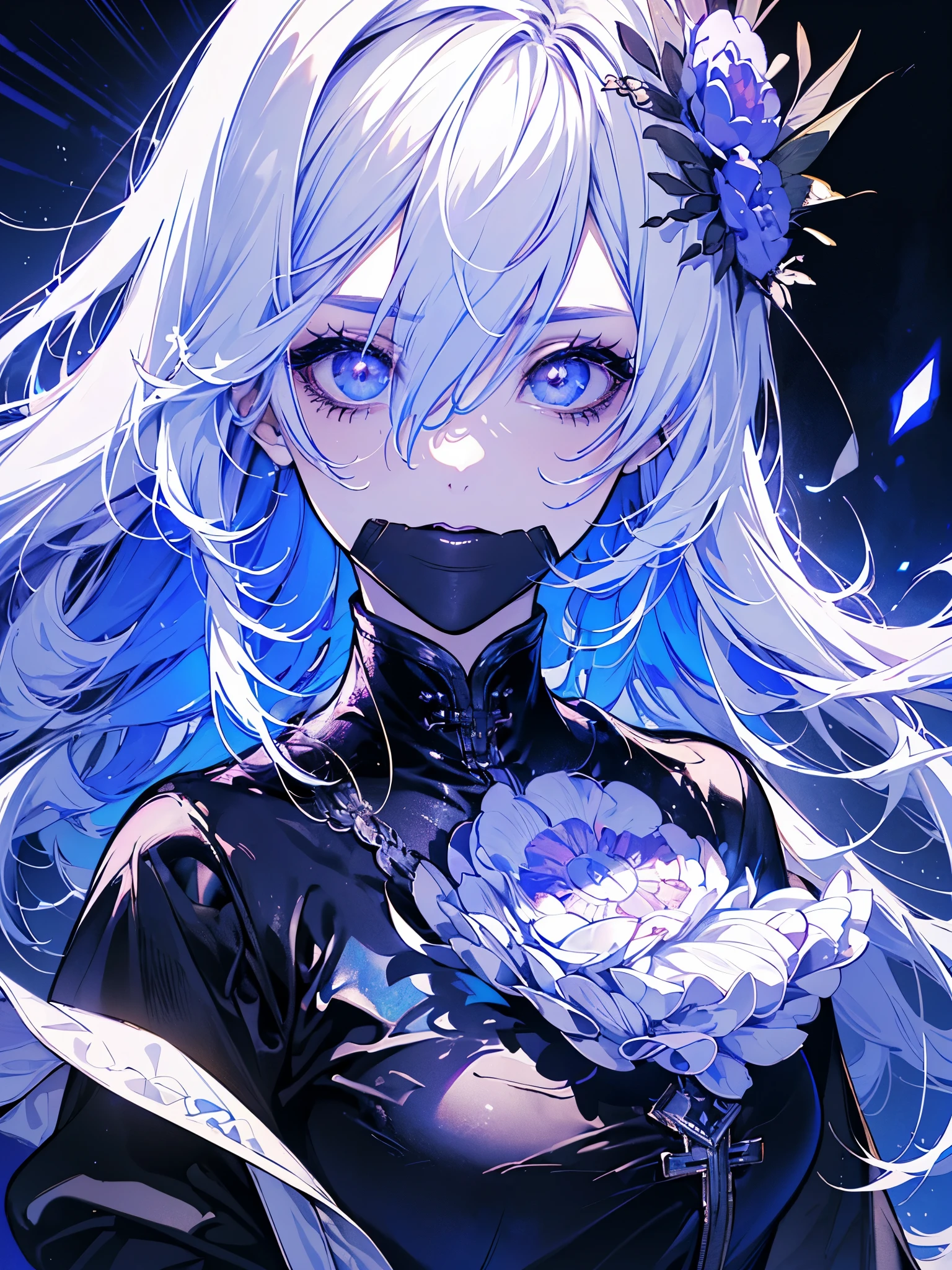 macabre girl, white eyes, eye makeup, white eyebrows, white eyebrows, black lips, long hair, moving white hair, huge white cape, cleavage, black latex pants, high-heeled boots, sitting with legs open like a model, ( ((emitting black mana, levitating furniture))), {extremely detailed 16k CG unit wallpaper}, expansive landscape photography, (a low view with focus on character and setting), (wide view of open field ), (low angle shot), (high light: 1.3), (low light: 1.5), (warm light source: 1.3), complex details, (iridescent colors: 1.5), (bright lighting), (atmospheric lighting ), dreamer, unique,
