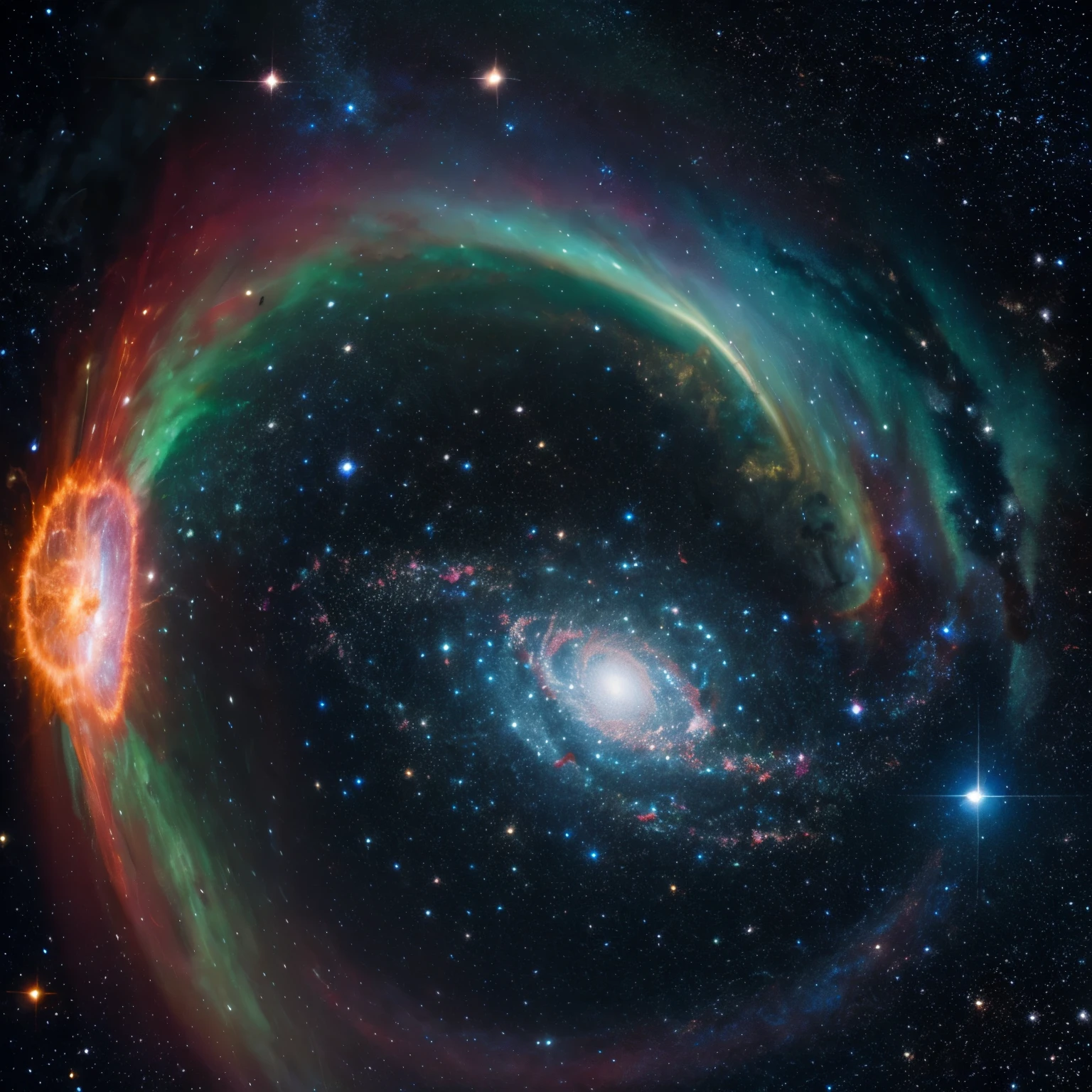 supernova Light shooting star