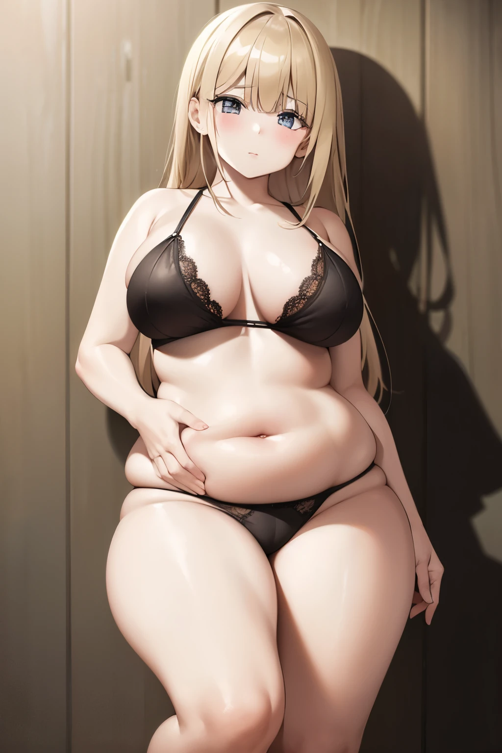 masterpiece high resolution Chubby belly meat plump body Plump Binge eating Lust Lewd Adultery Obesity Weight gain Overweight