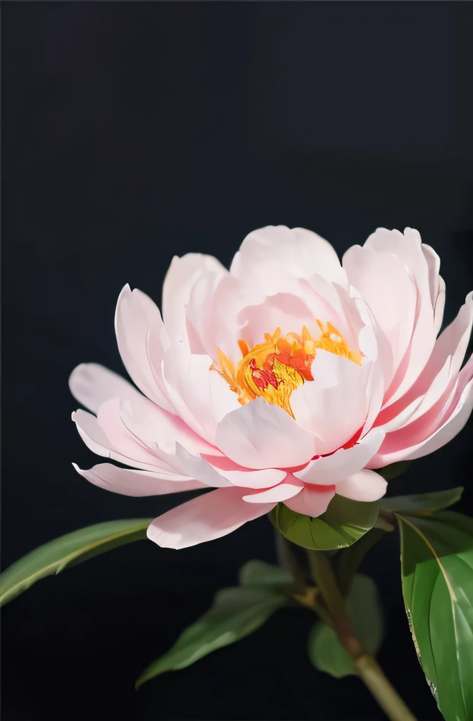 Chinese meticulous painting,peony flower,vivid,clear lines,The colors are colorful
