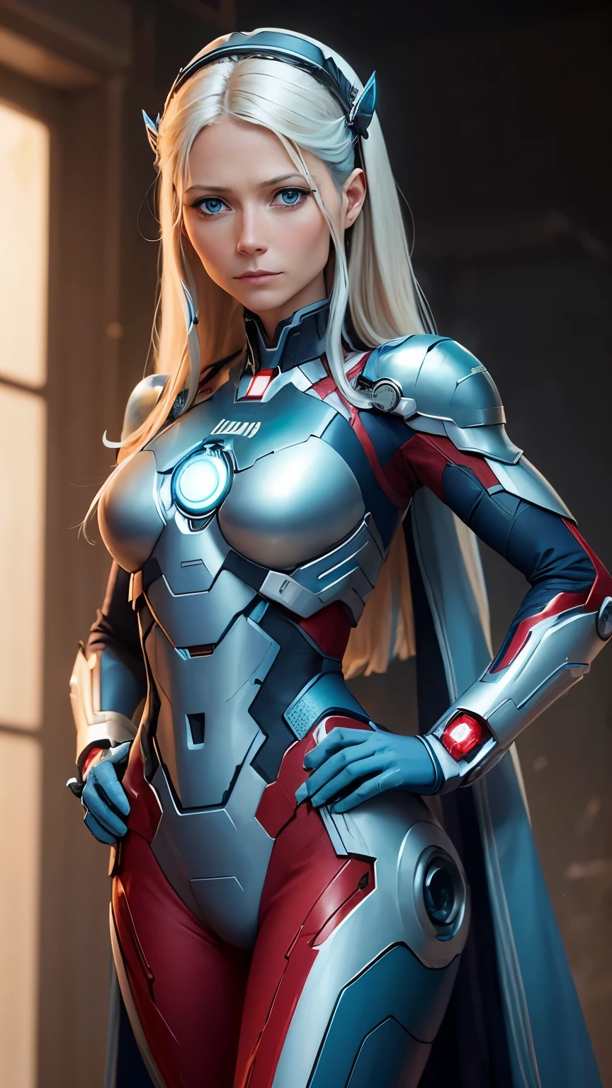 Tetas muy grandes ((Obra maestra, La mejor calidad)), illustration, 8K ultra detallado, realista, Enfoque claro, Altamente detallado, Pro Lighting, Detalles coloridos, Rainbow Color BREAK, Factory Long Rise, large mechanical robot structure, microchip, ordenador, ((resplandecer)), Detalles intrincados, shitu-mecha, 1girl, mecha, Ombligo del vientre, Imagen en color, (cyberpunk), (white hair: 1.2) tetas grandes muy sexy tetas muy grandes tetas extremadamente grandes big cameltoe cameltoe cameltoe grandes tetas cameltoe grande,blue celest hair,iron man style ,ironman style suit mechanic