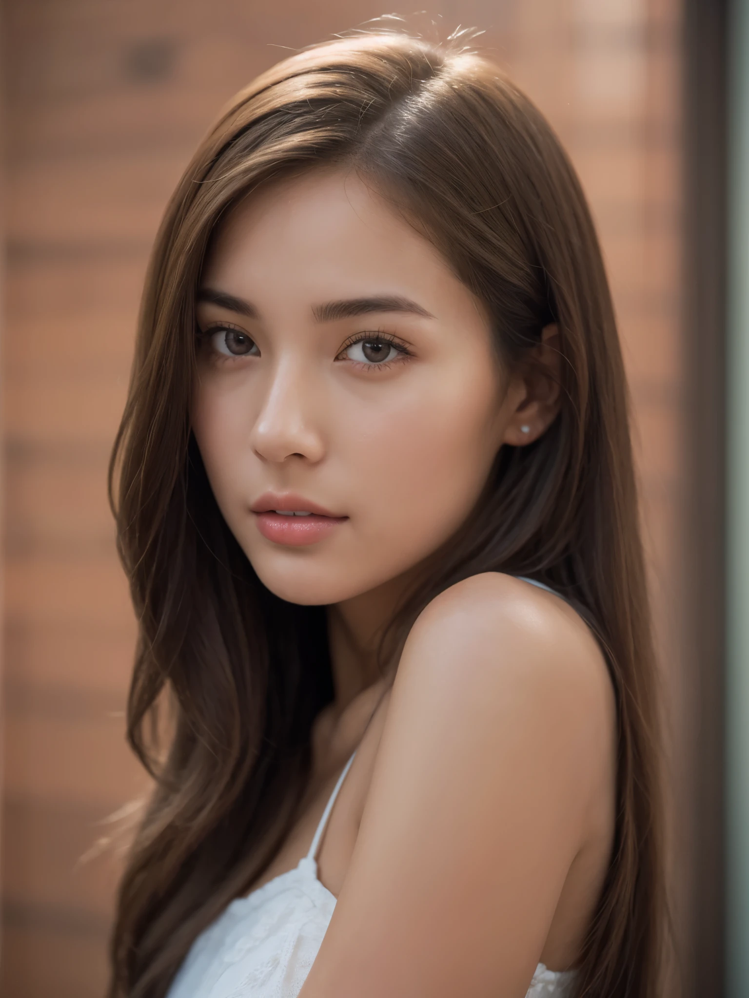 Photos by Nhat Minh

Prompt: In this mesmerizing image, a realistic depiction of a girl with fair skin and brown eyes comes to life. Every intricate detail of her body is portrayed flawlessly, as if it were real and she stands completely fashionable . This visually stunning artwork, whether it be a digital painting or a photograph, showcases the girl's delicate features and captures the essence of her natural beauty. The image is of utmost high quality, offering a lifelike representation that captivates the viewer's attention.
