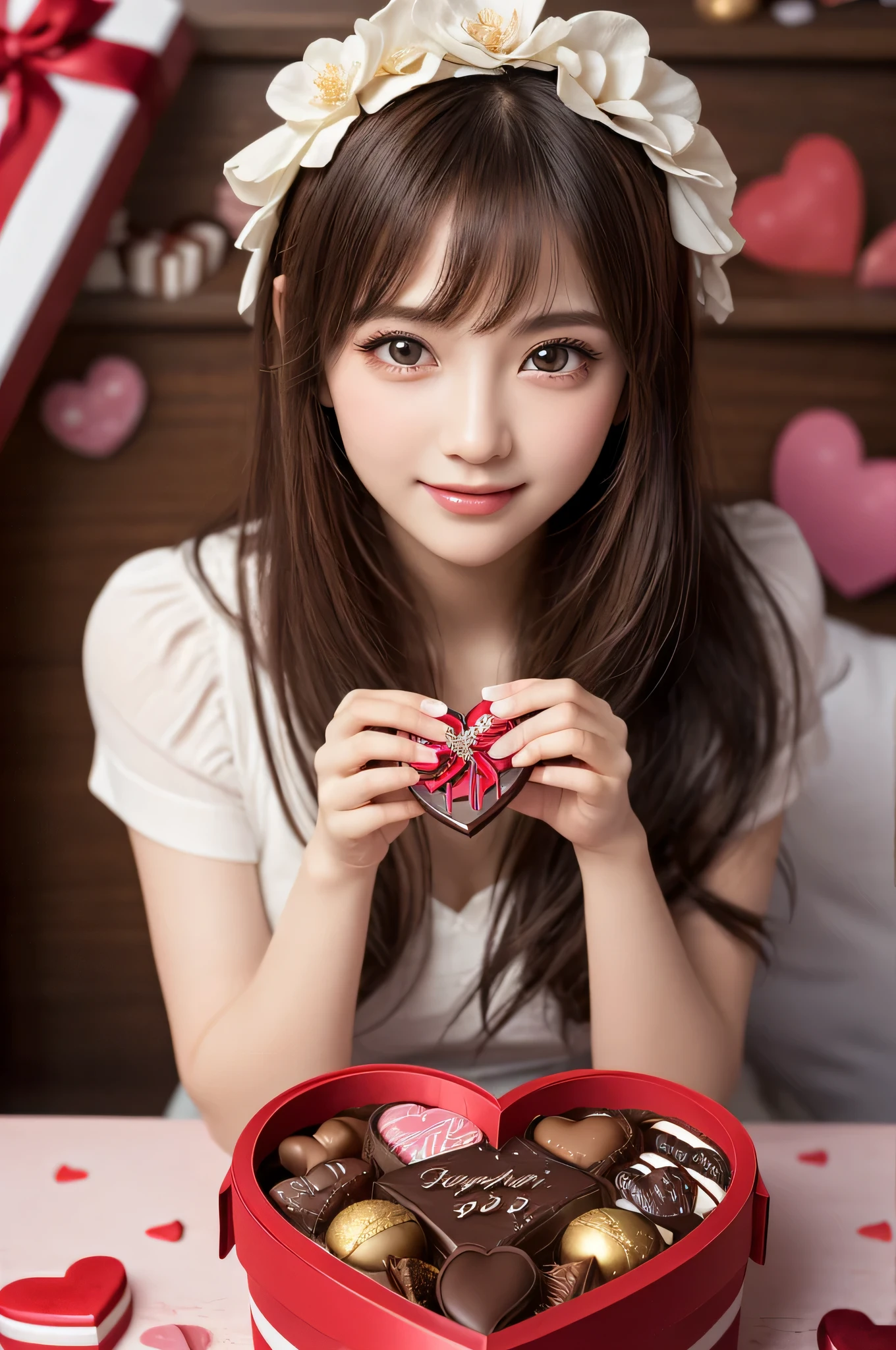 (1 girl), (Ultra realistic), (highly detailed eyes, highly detailed hair, highly detailed face, Highly detailed plump lips), naked, (school uniform:1.3), chest, (cleavage), Upper body, smile, (highest quality:1.4), RAW photo, (realistic, photo-realistic:1.37), professional photography, cinematic light, indoors, 