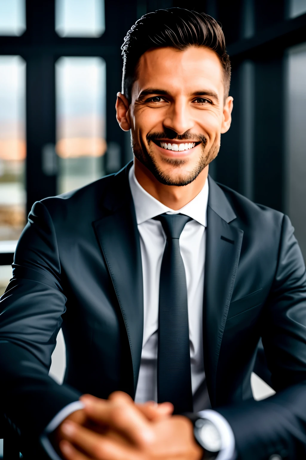 RAW photo in sequence, uma foto de um homem empresarial atletico, ((selfie de perfil, sorridente)), suits Negro, camisa Branca, pants black, a dark brown bow, um estilo de cabelo atraente e tidio
Foto profissional, realista, detalhada, HDR, luzes naturais, 8k UHD, cinematic texture, Fujifilm XT3, uma imagem do homem empresarial atletico, ((selfie de perfil, sorridente)), vestindo um trajes preto, uma cam