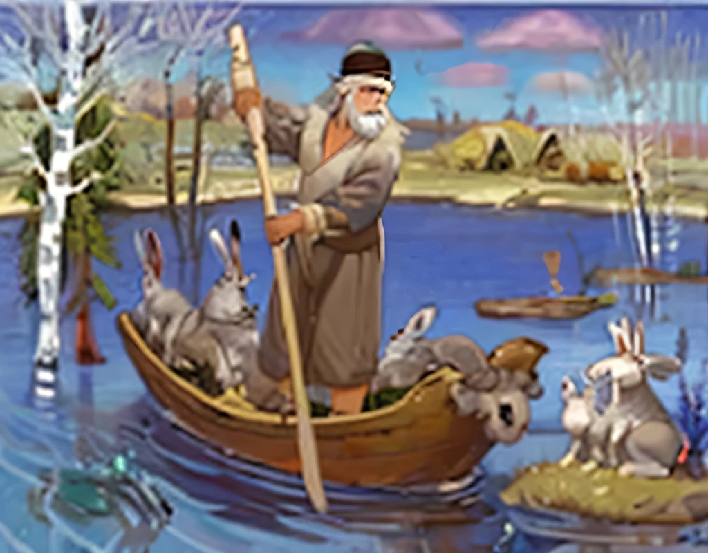Grandfather Mozai and the hares