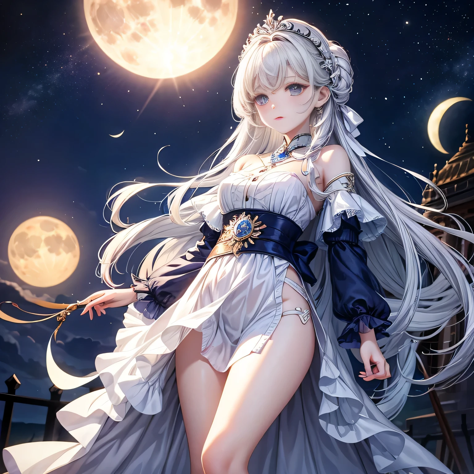 White moonlight girl