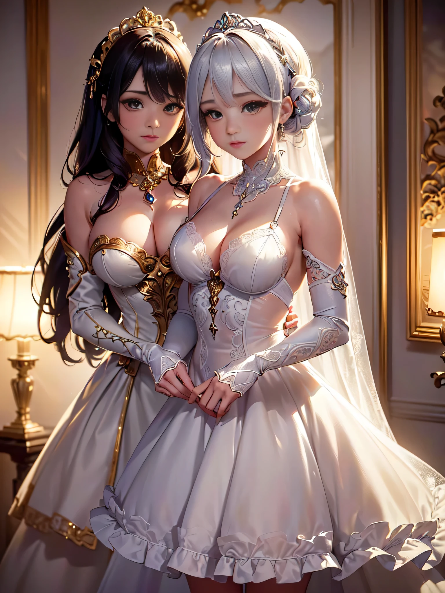 all intricate details: "((Obra maestra+La mejor calidad+High resolution),(dreamy atmosphere+Soft lighting),(1 character),(Mysterious expression+Pose elegante),(cabello suelto+ojos brillantes),(magic costume+Detalles delicados))"