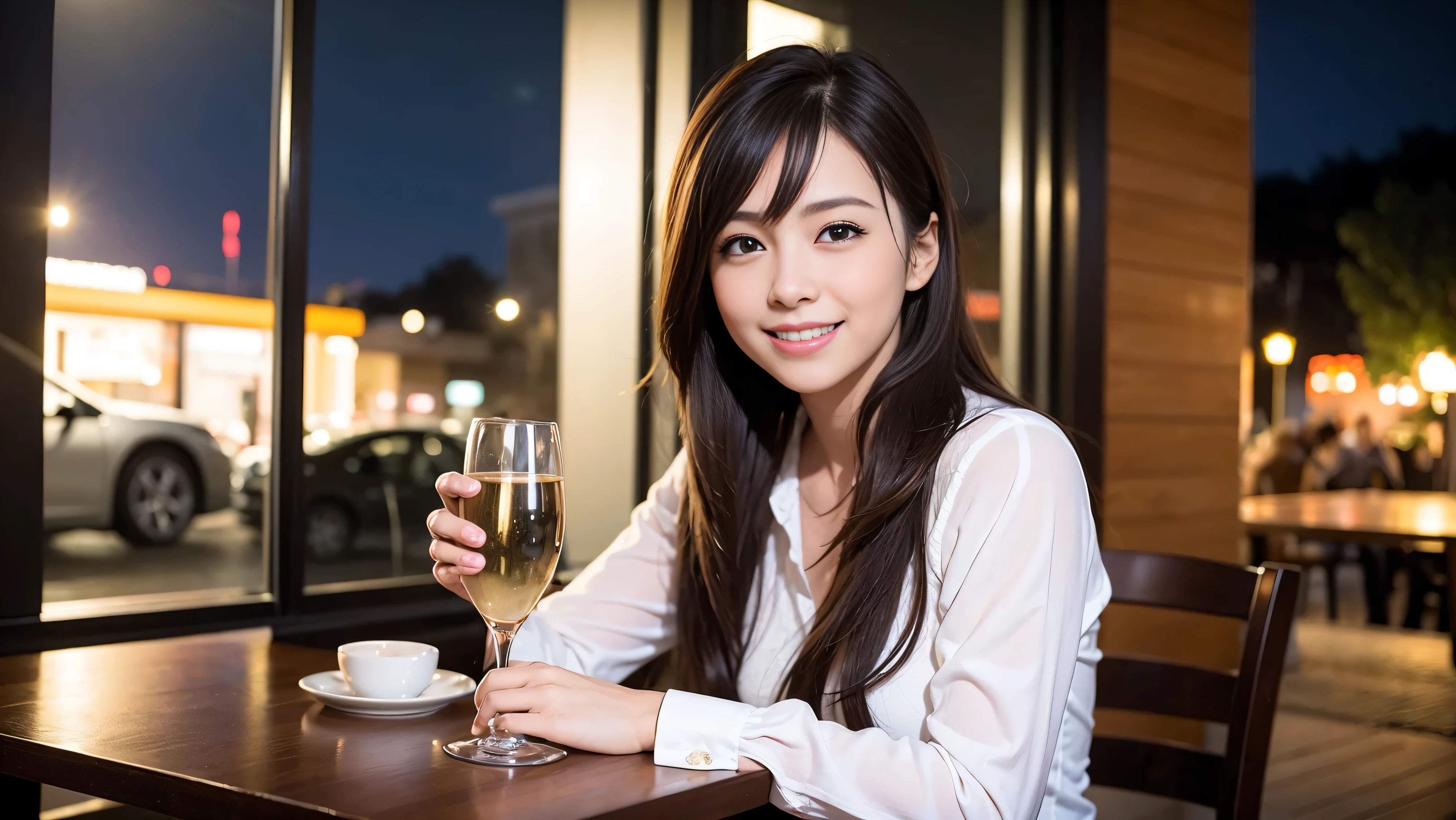 64k, UHD, highest quality, masterpiece: 1.2), (realistic, photorealistic: 1.37), Super detailed, 3 women who love wine、2 males、(slimな男女4名),(Wine party for 5 people)、(slimフェイス),Happy、 最高なsmile、Fox Face、Raccoon face、Berry Short、(because I&#39;thin), (brown hair), (shortcut), long sleeve shirt、winter fashion、Colombia、Brazilian、Japanese、Dutch、German、Portuguese、Belgian、Italian、french,champagne、Sparkling wine、 (gush), (slimボティ), (brown hair), (shortcut), Neat beauty、cheeks blush a little, (35 years old), 38 years old, alone, A beautiful and detailed night view spreads out outside the window..., restaurant, wine glassが座っている, At night, in a prominent place (from the Upper body) nova frog style, actress, model, Upper body, White wine, slim, wine glass, very beautiful night view, wine glass Put in the Middle, Happy smile, (smile: 1.15), 