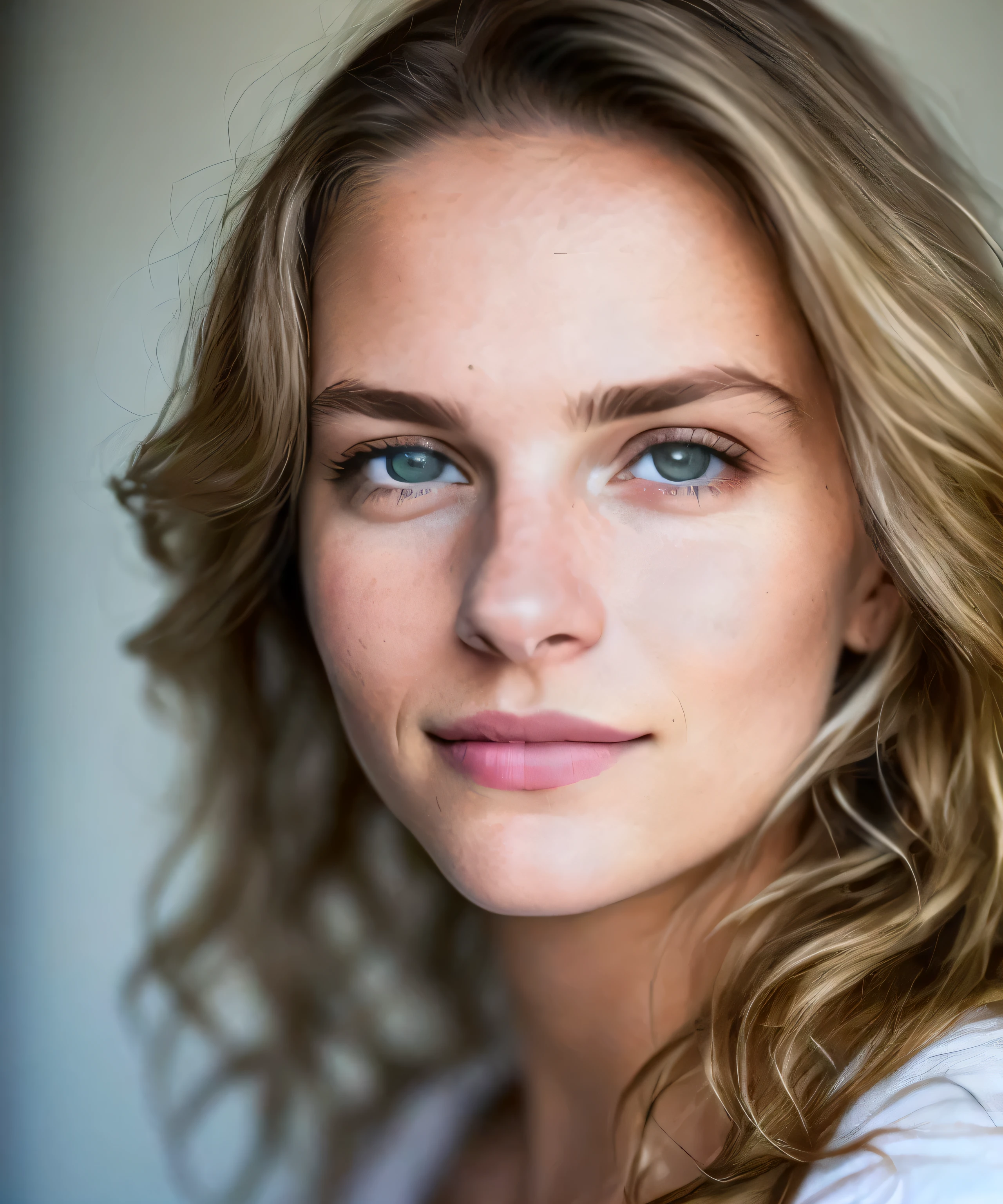 arafed woman with long blond hair and blue eyes looking at the camera, anato finnstark. perfect faces, daniela uhlig, beautiful nordic woman, by Maud Naftel, by Anna Haifisch, alana fletcher, beautiful model, by Christen Dalsgaard, 50mm portrait, extremely beautiful face, perfect face model, sarah cliff