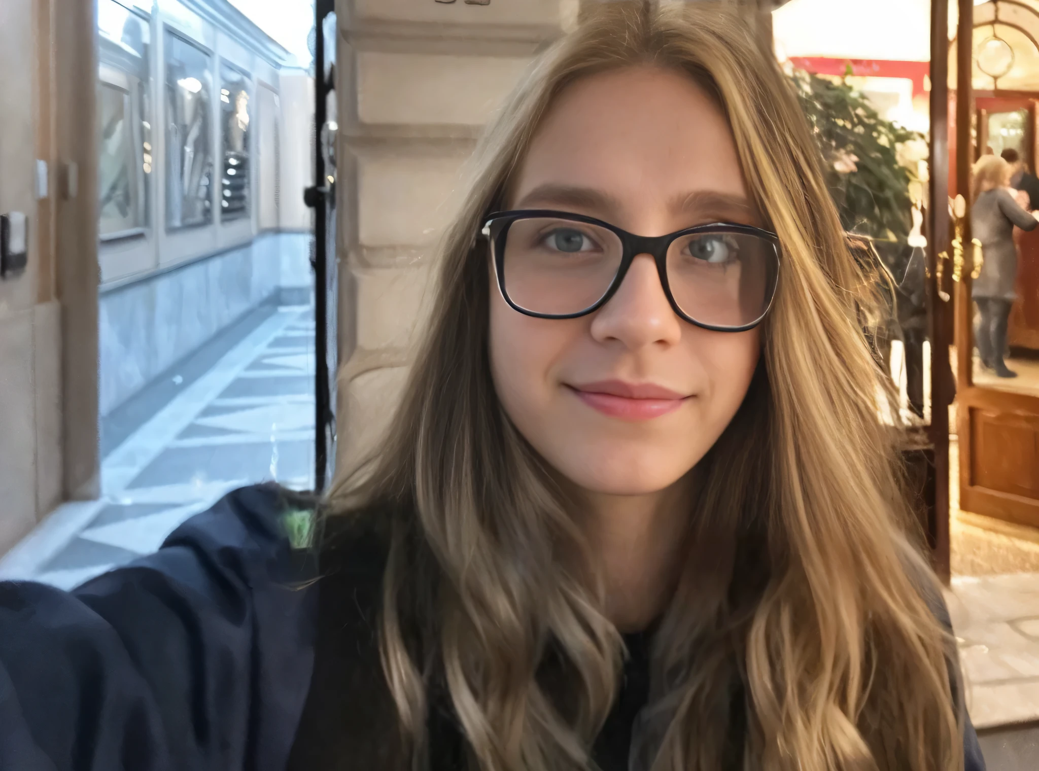 there is a woman taking a selfie with her cell phone, julia hetta, taken in the early 2020s, aleksandra waliszewska, twitch streamer / gamer ludwig, emily rajtkowski, in paris, slight nerdy smile, viktoria gavrilenko, valentina remenar,  selfie of a young woman